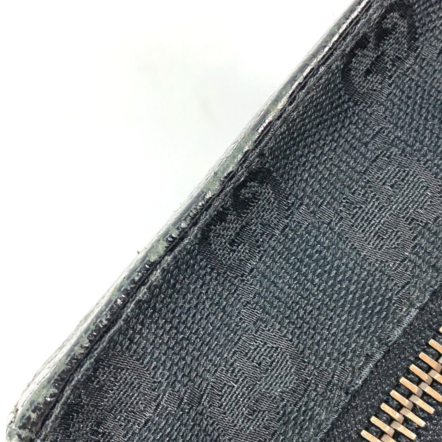 Gucci Black Gg Canvas Leather Fanny Pack Sling Bag ( )