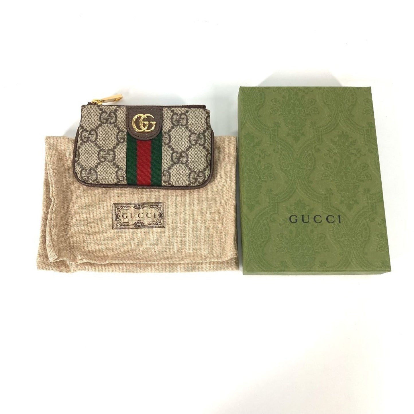 Gucci Beige Gg Supreme Coin Purse/Coin Case ( )