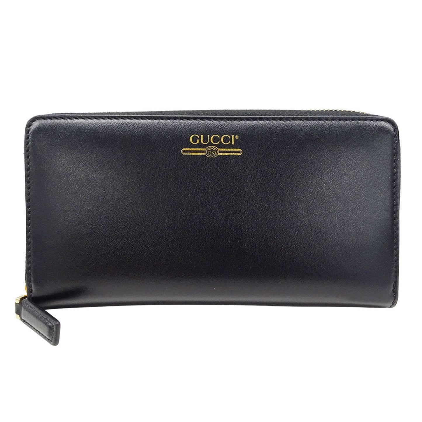 Gucci Black Leather Long Wallet (Bi-Fold) ( )