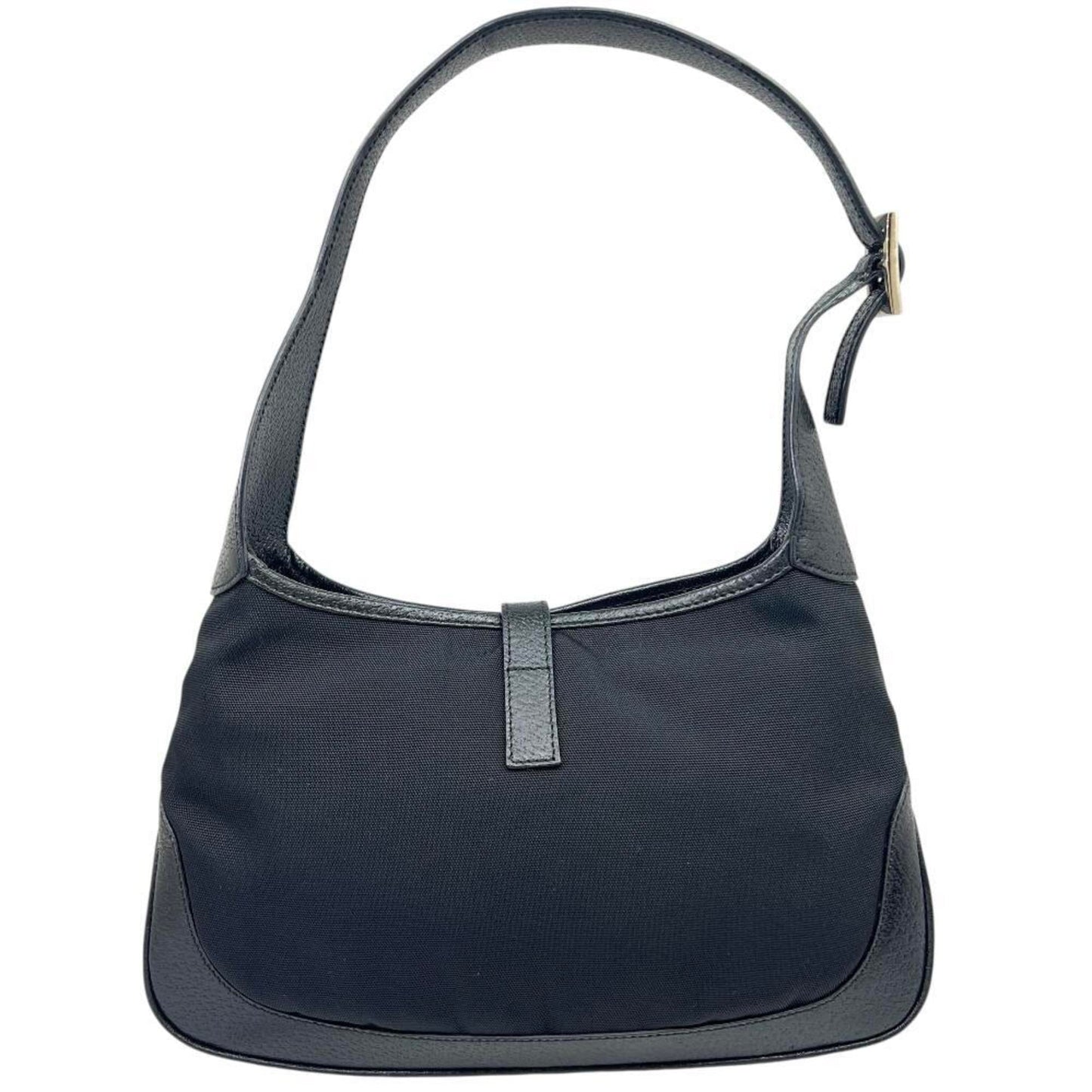 Gucci Black Canvas Leather Handbag ( )