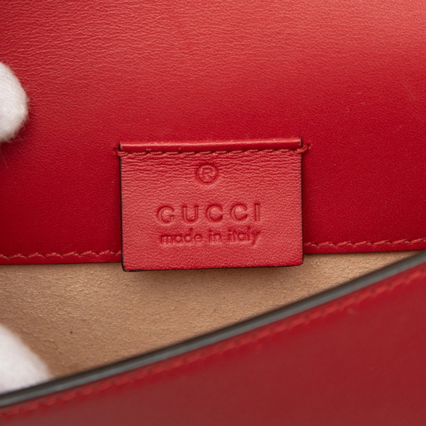 Gucci Multi-Color Red Color Leather Shoulder Bag ( )