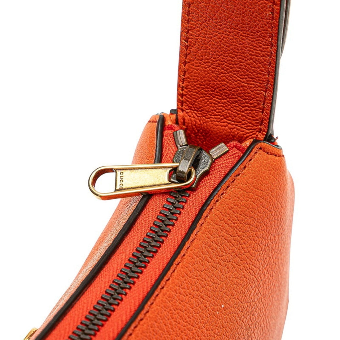 Gucci Gg Marmont Orange Leather Handbag Shoulder Bag ( )