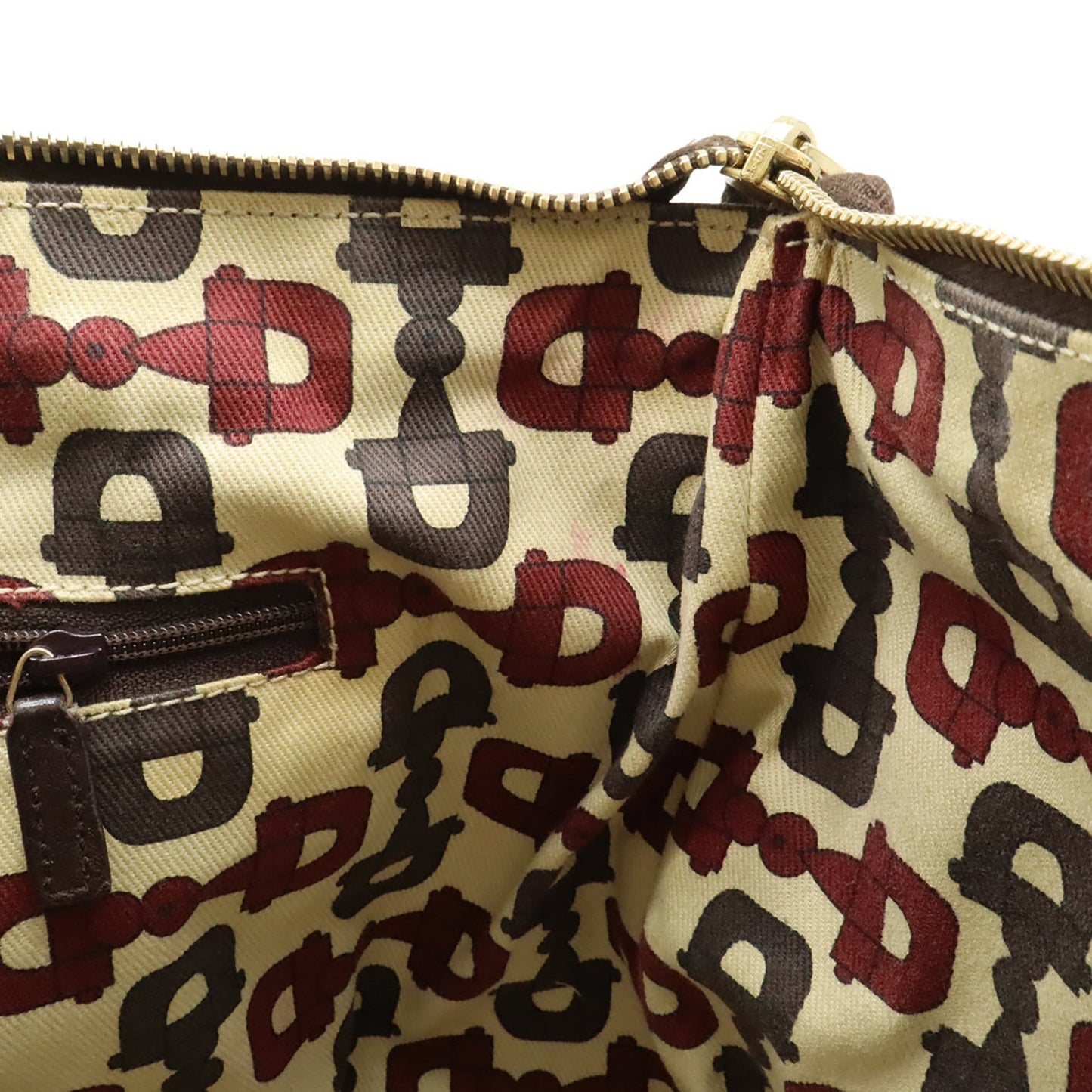 Gucci Brown Dark Brown Gg Leather Leather Shoulder Bag Tote Bag ( )
