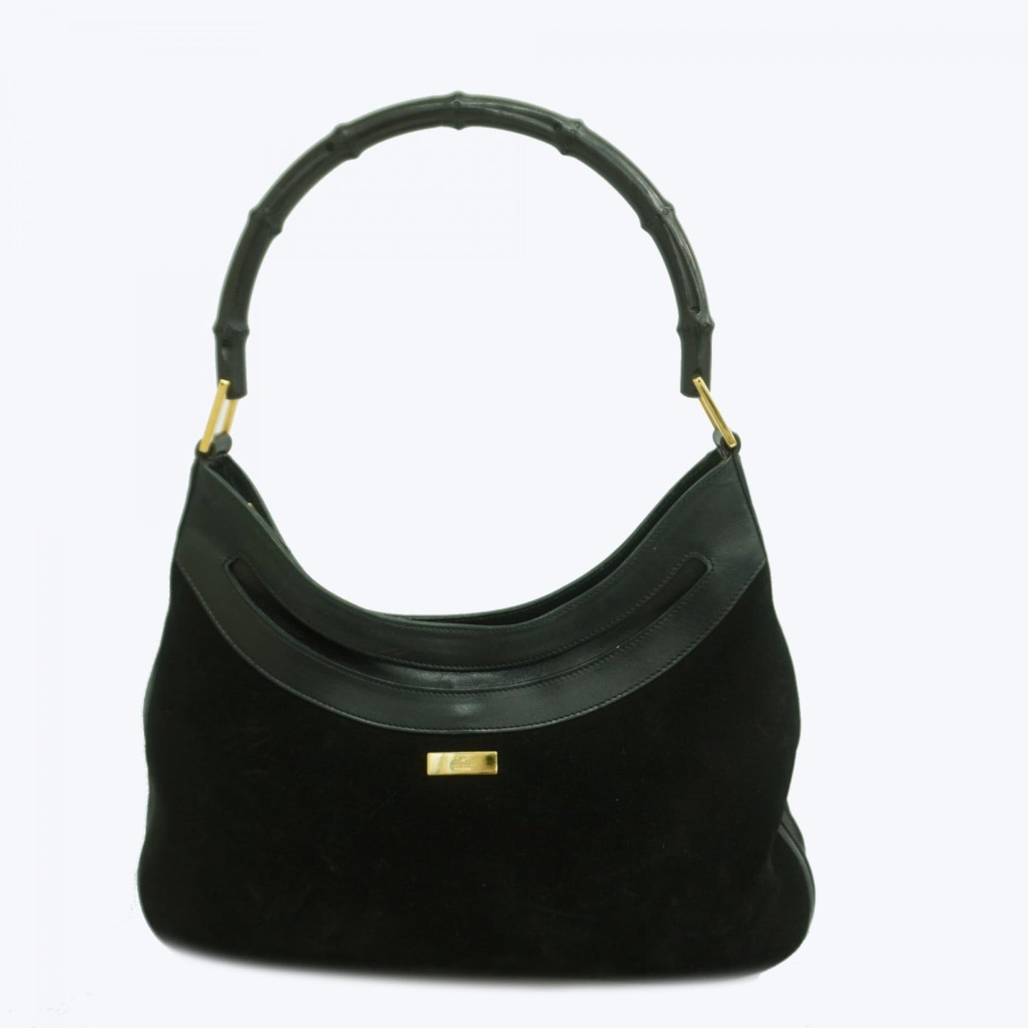 Gucci Black Suede Shoulder Bag ( )