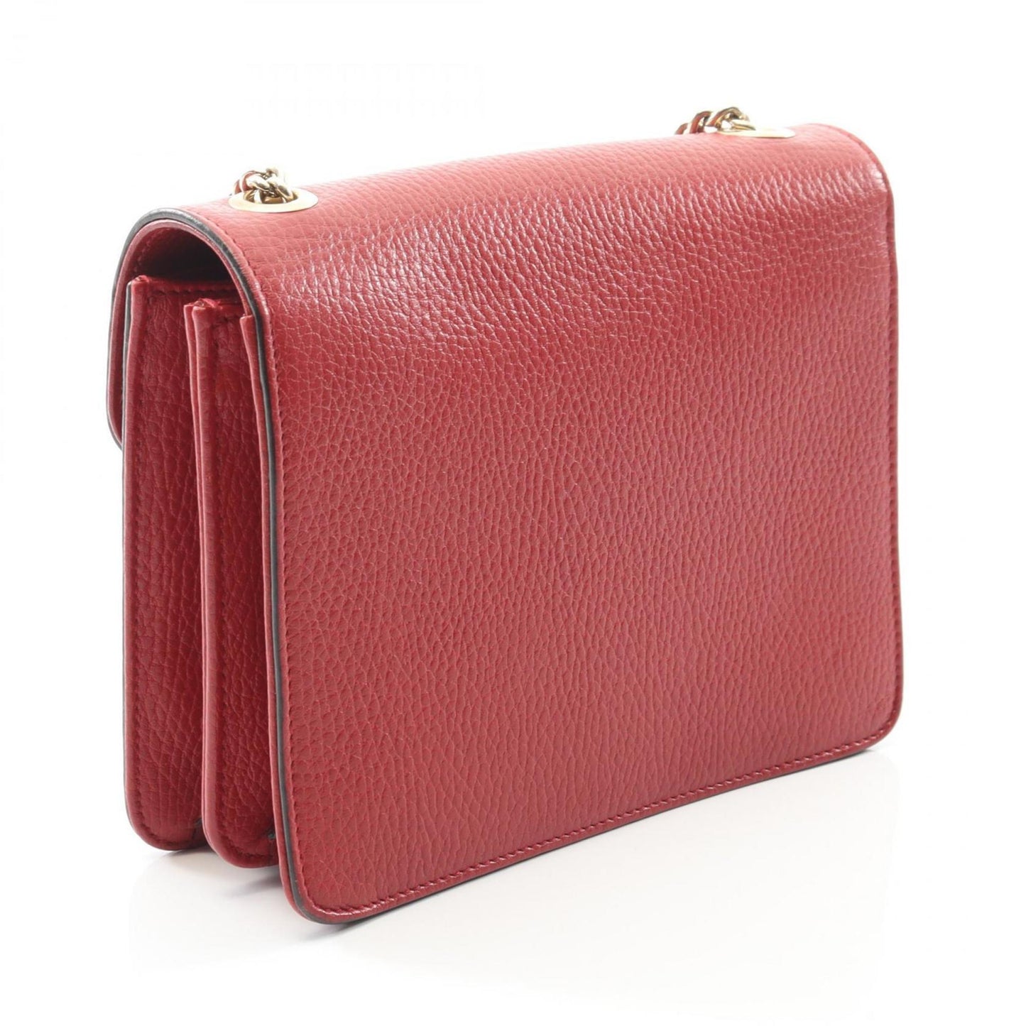 Gucci Red Color Leather Shoulder Bag ( )