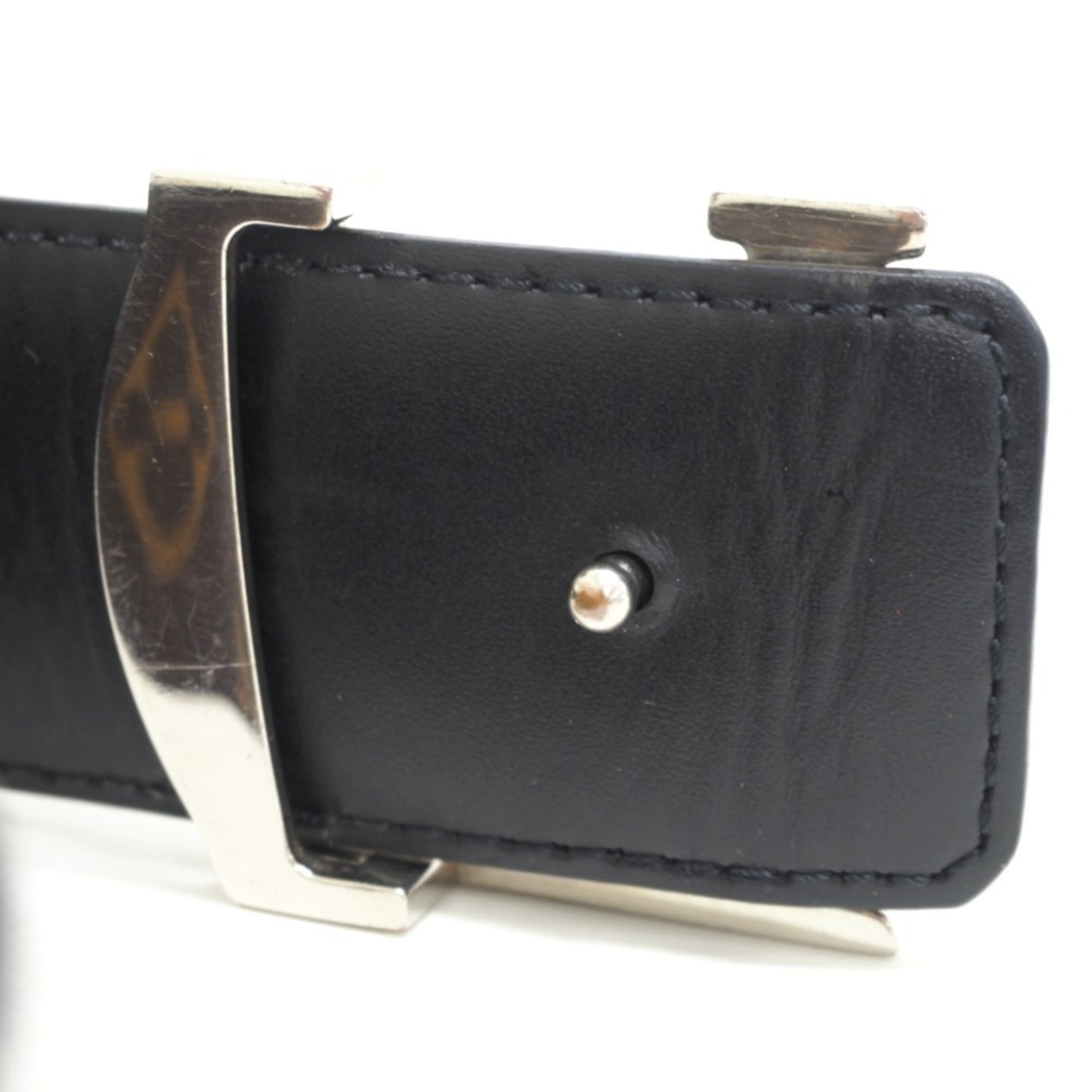 LOUIS VUITTON M9821 Suntulle LV Initial 80/32 Monogram Belt Brown Unisex