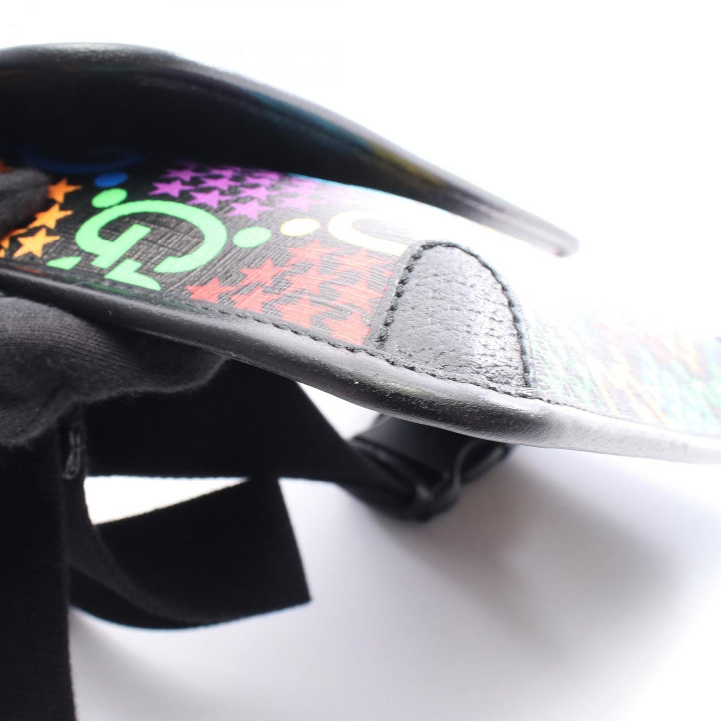 Gucci Black Multi-Color Coated Canvas Fanny Pack ( )