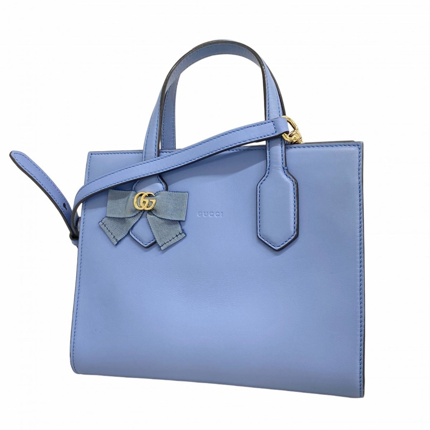 Gucci Blue Leather Handbag ( )