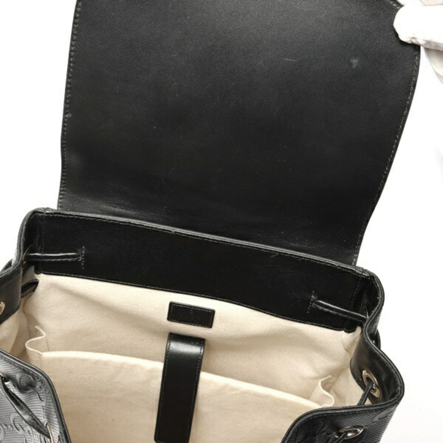 Gucci Black Leather Backpack ( )