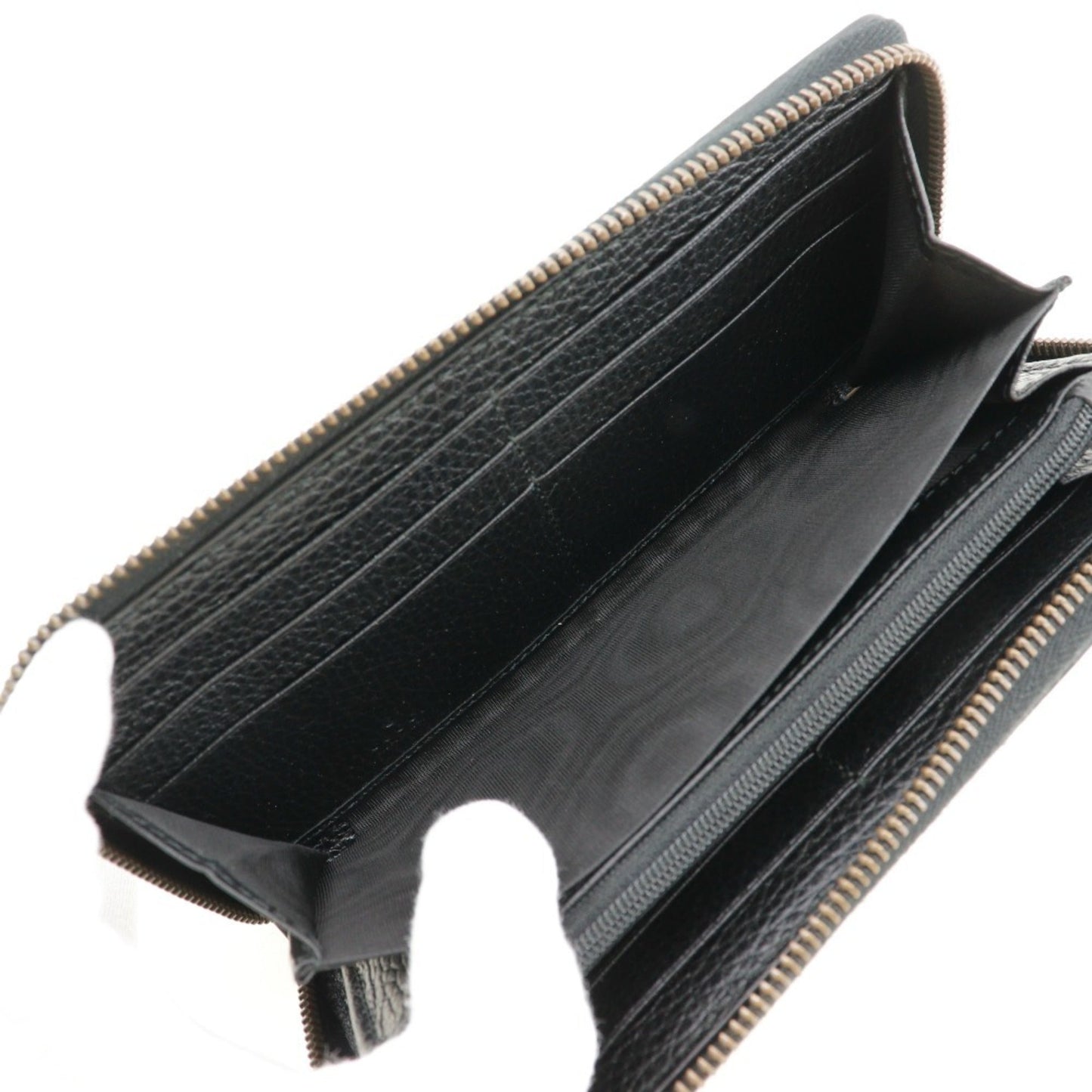 Gucci Black Leather Long Wallet (Bi-Fold) ( )