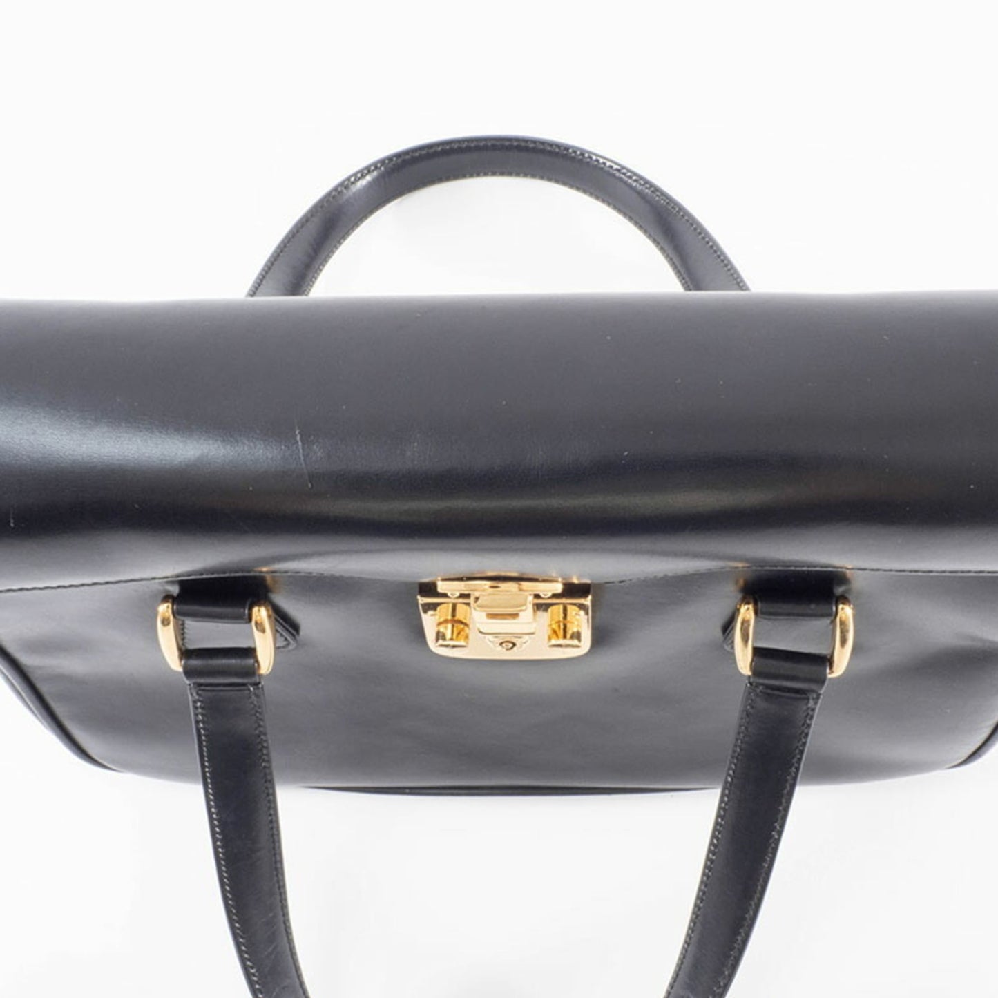 Gucci Black Leather Handbag ( )