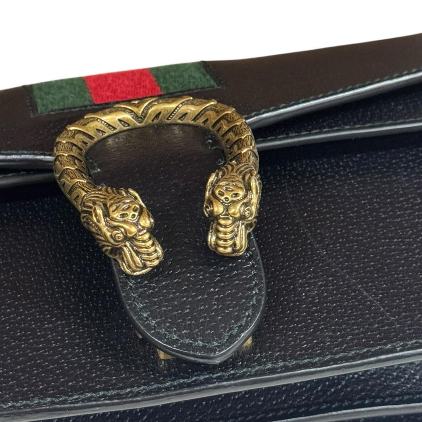 Gucci Black Leather Shoulder Bag ( )