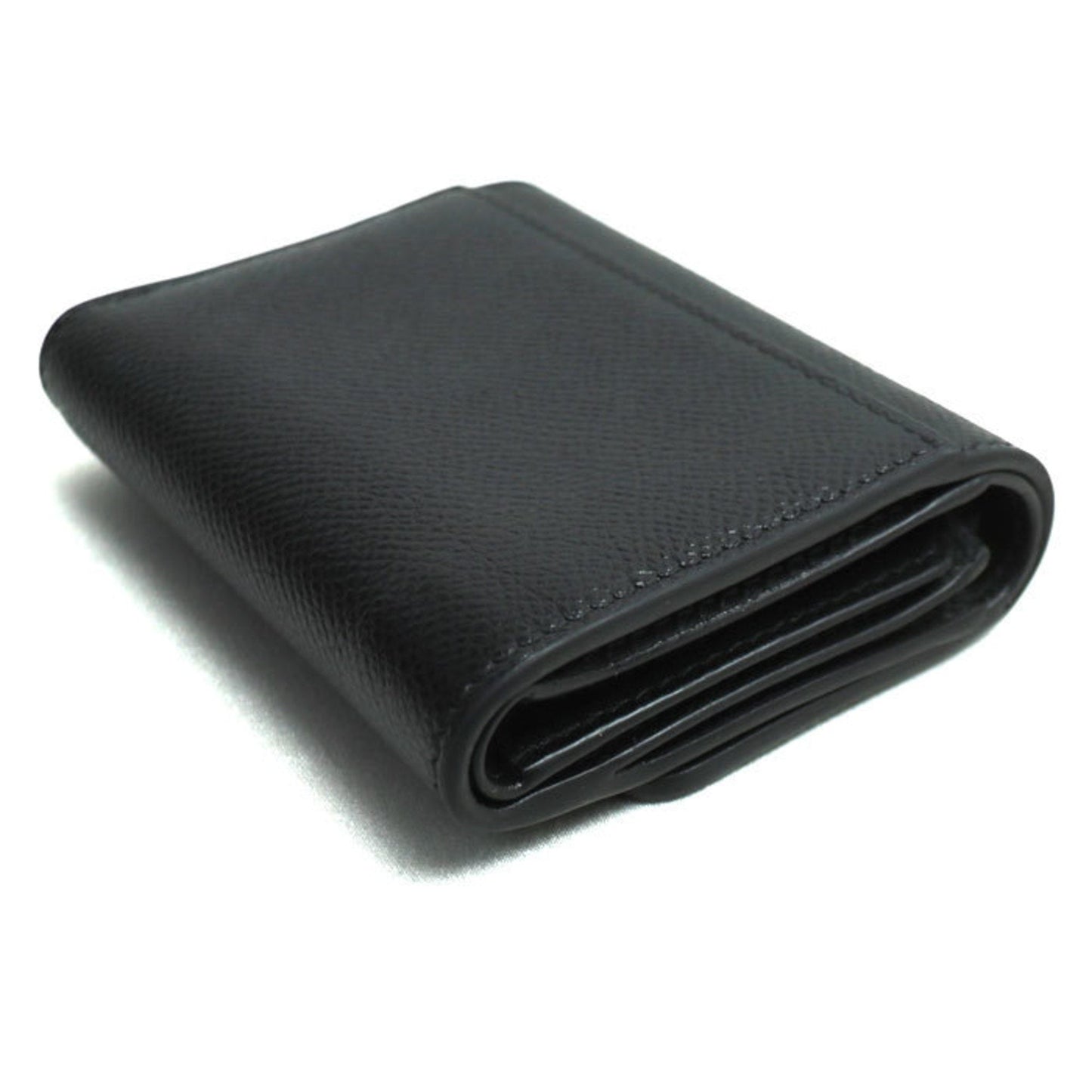 Christian Dior Black Leather Wallet (Tri-Fold) ()