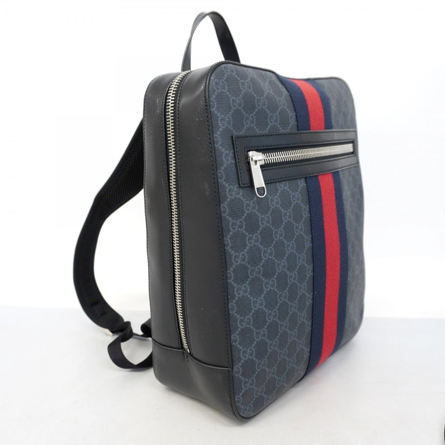 Gucci Black Gray Pvc Backpack ( )