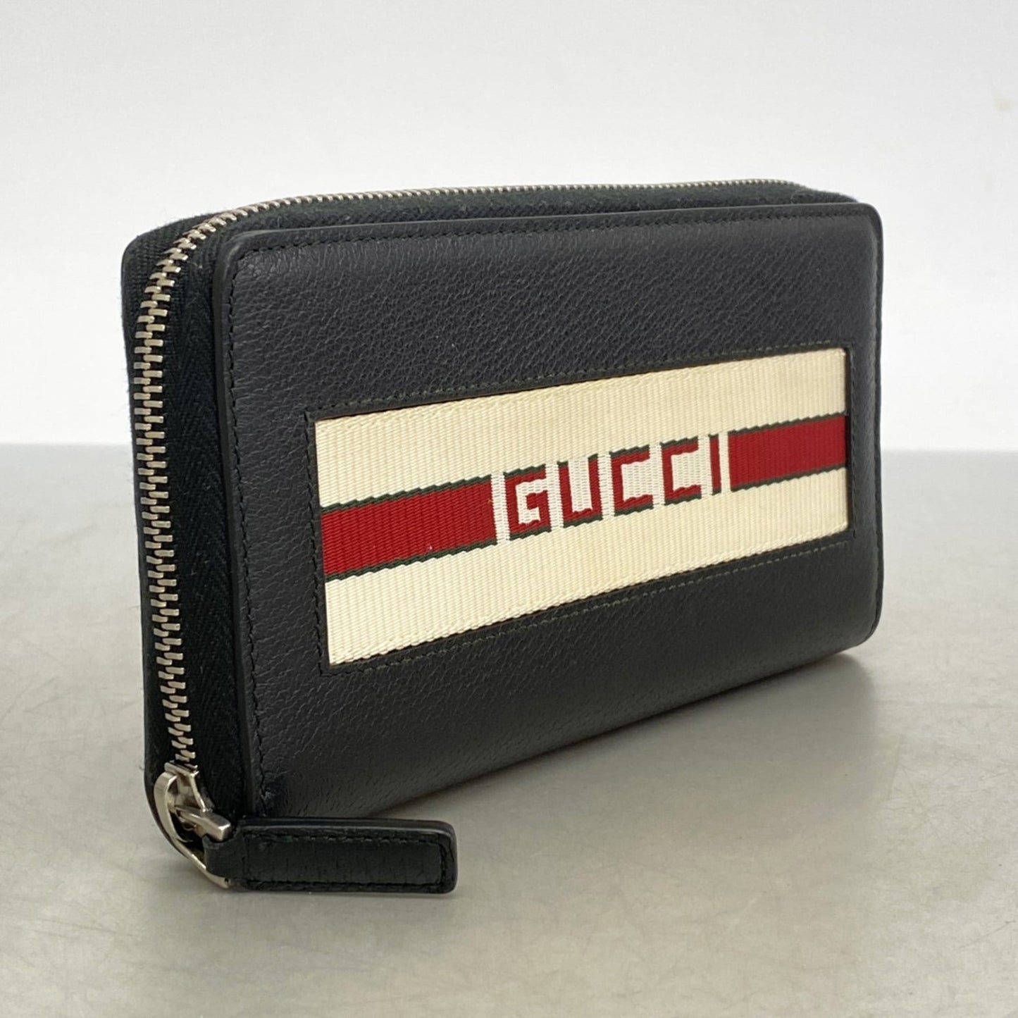 Gucci Black Canvas Long Wallet (Bi-Fold) ( )