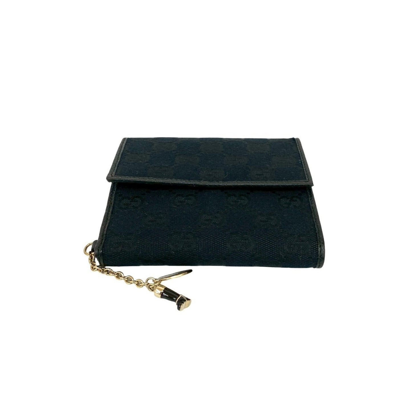 Gucci Black Canvas Leather Wallet (Bi-Fold) ( )