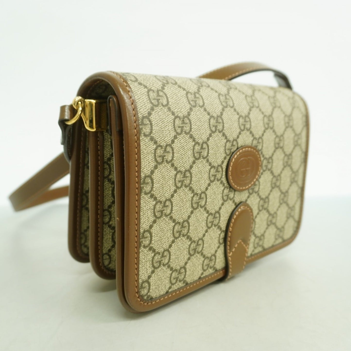 Gucci Brown Pvc Shoulder Bag ( )