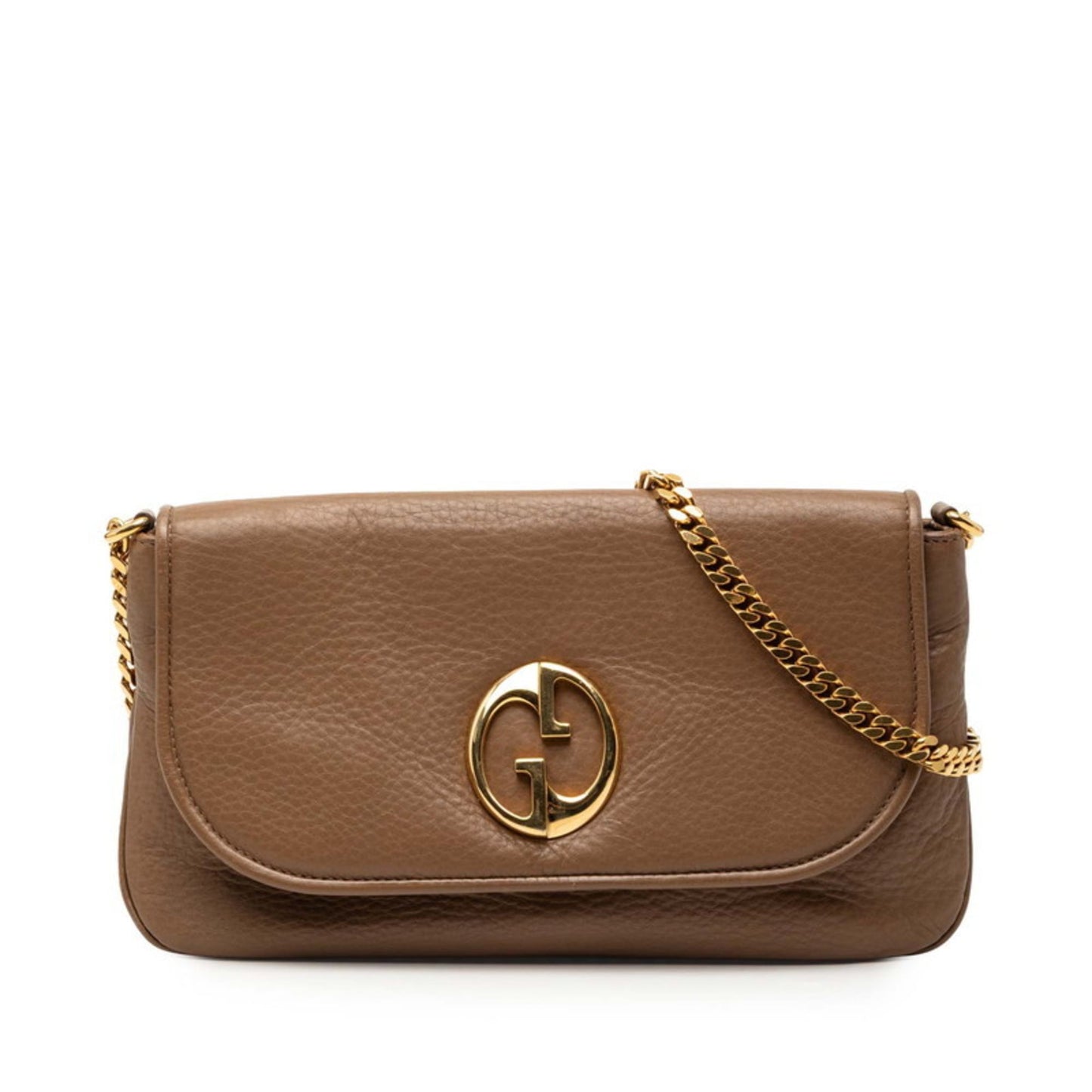 Gucci Brown Leather Shoulder Bag ( )