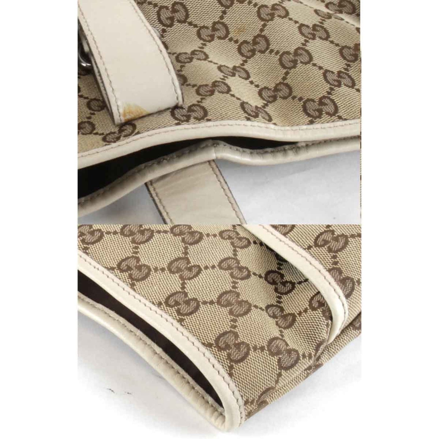 Gucci Beige Gg Canvas Tote Bag ( )