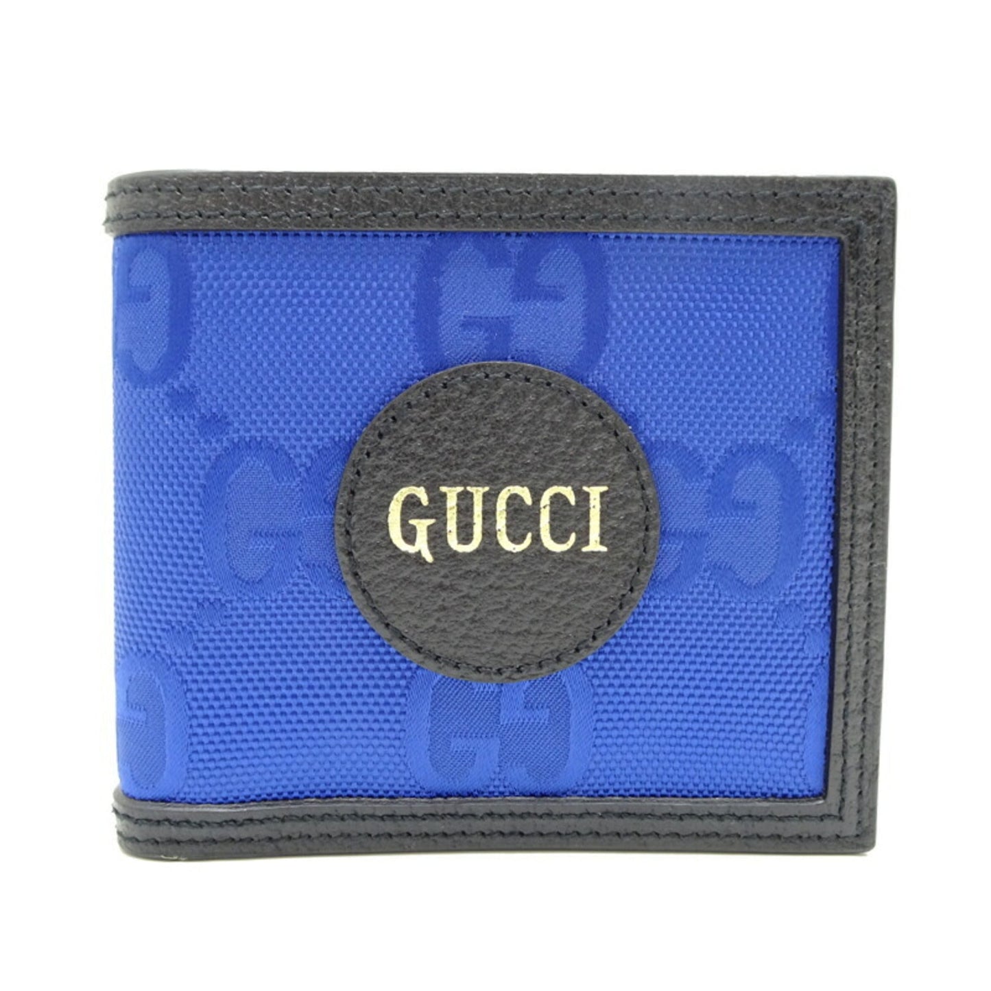 Gucci Black Blue Nylon Leather Wallet (Bi-Fold) ( )