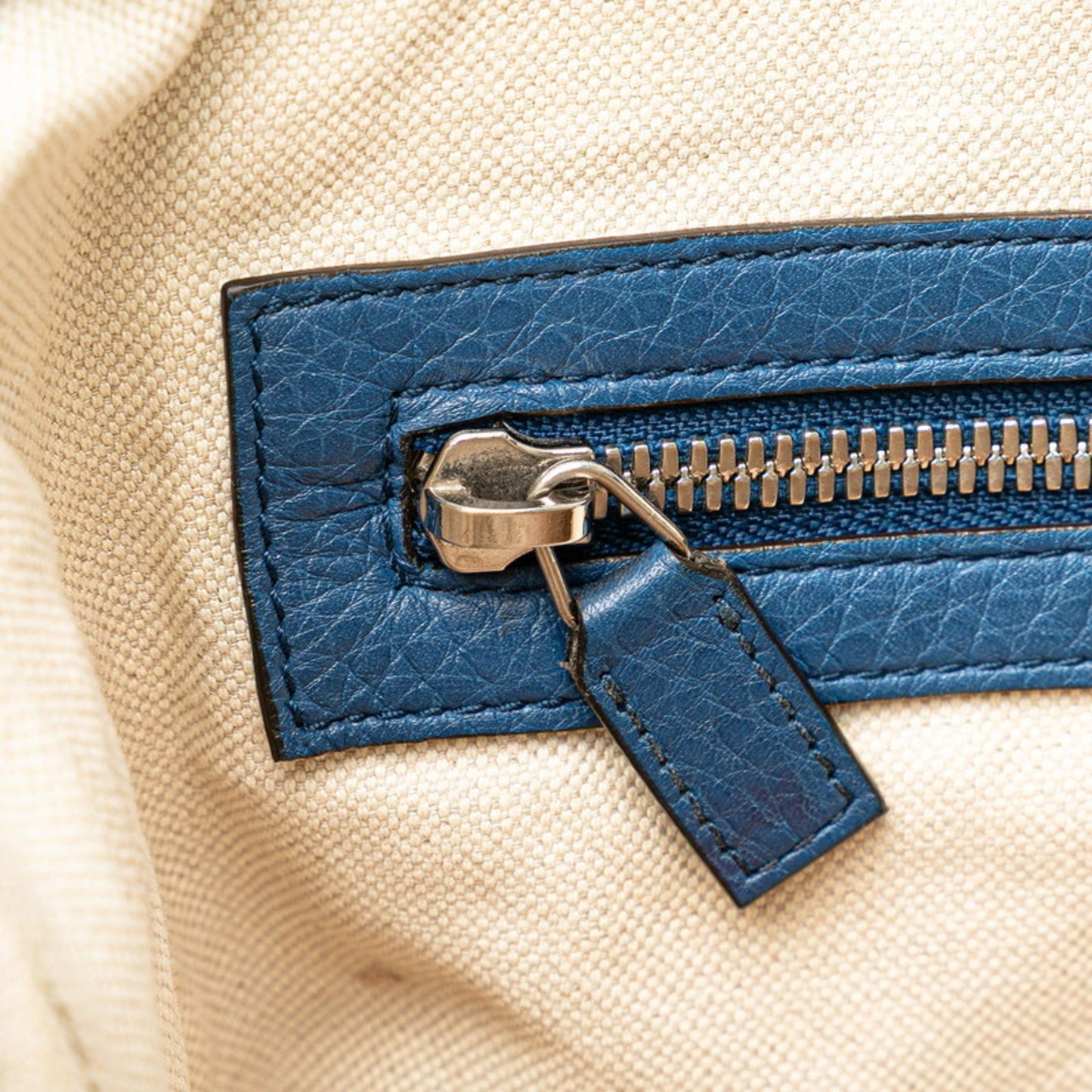 Gucci Blue Leather Shoulder Bag ( )