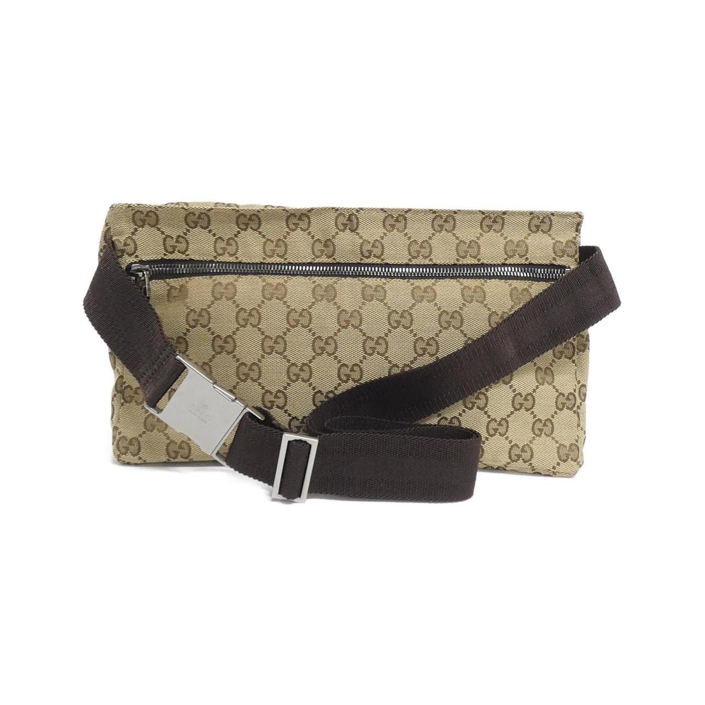 Gucci Beige Brown Gg Canvas Fanny Pack ( )