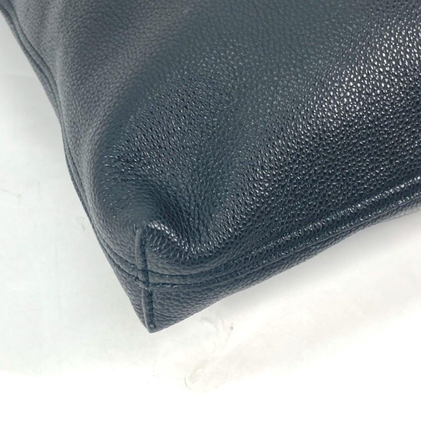 Gucci Sherry Line Black Leather Shoulder Bag Tote Bag ( )