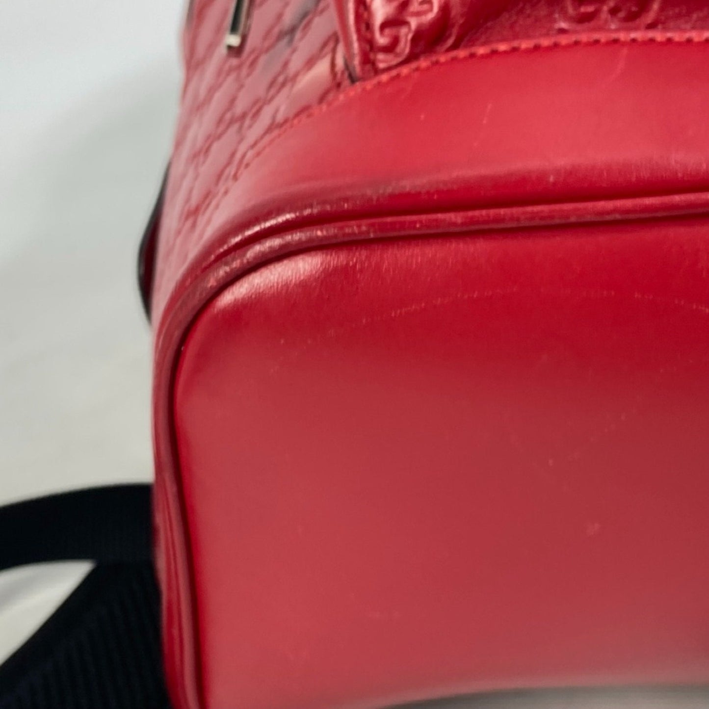 Gucci Red Color Leather Backpack ( )