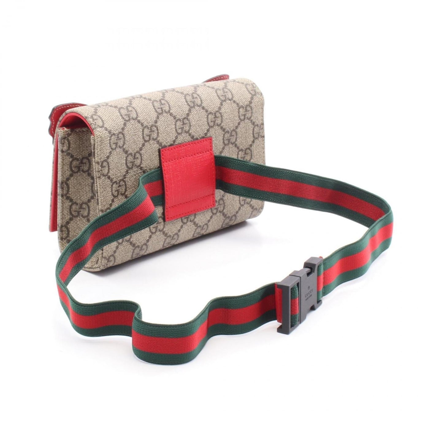 Gucci Beige Multi-Color Pvc Coated Canvas Leather Fanny Pack ( )