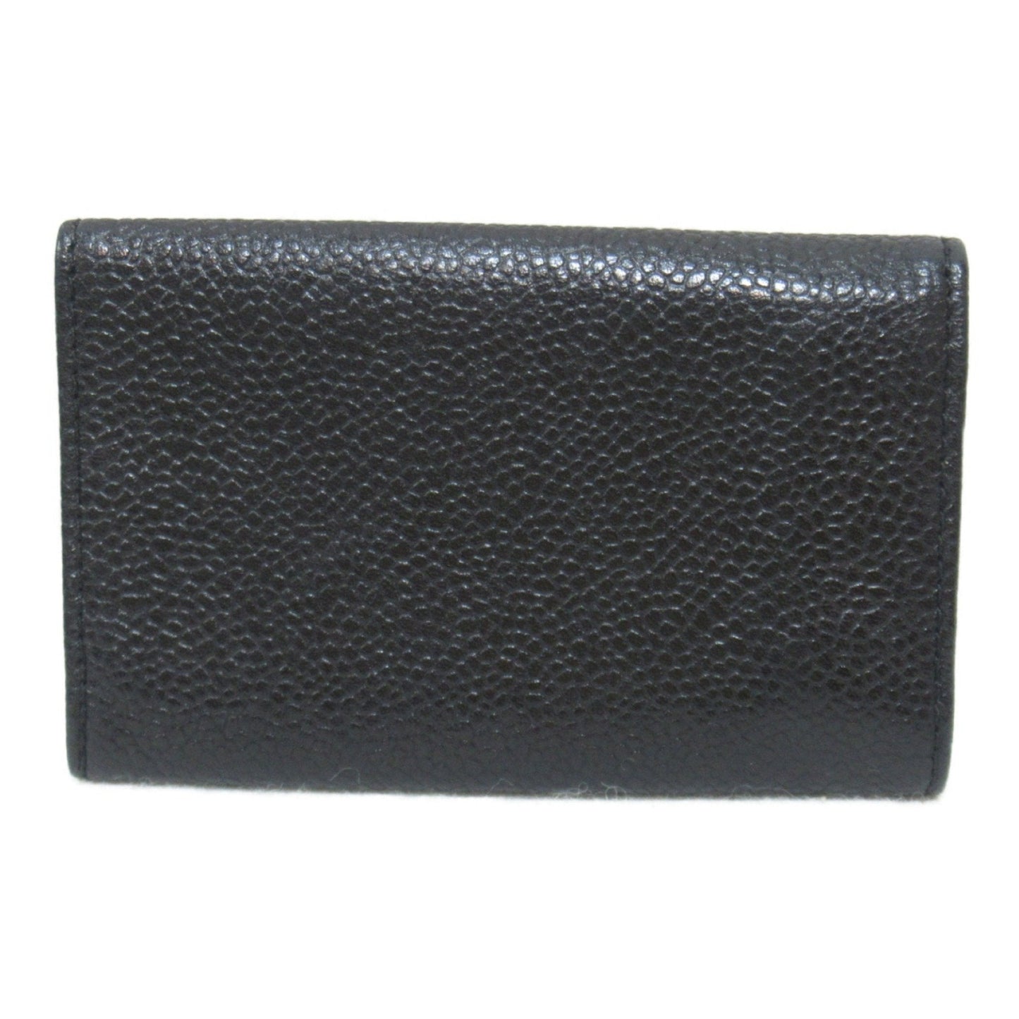 CHANEL 6 key holders Black Caviar Skin (Grained Calf) A01439