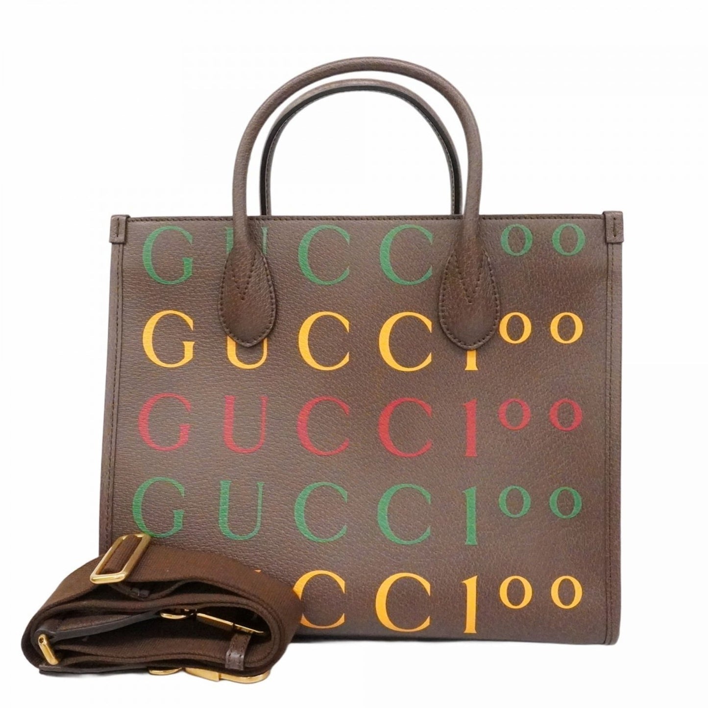 Gucci Brown Leather Tote Bag ( )