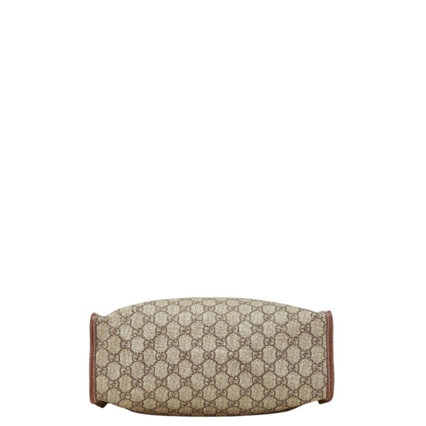 Gucci Sherry Line Beige Brown Pvc Leather Tote Bag ( )