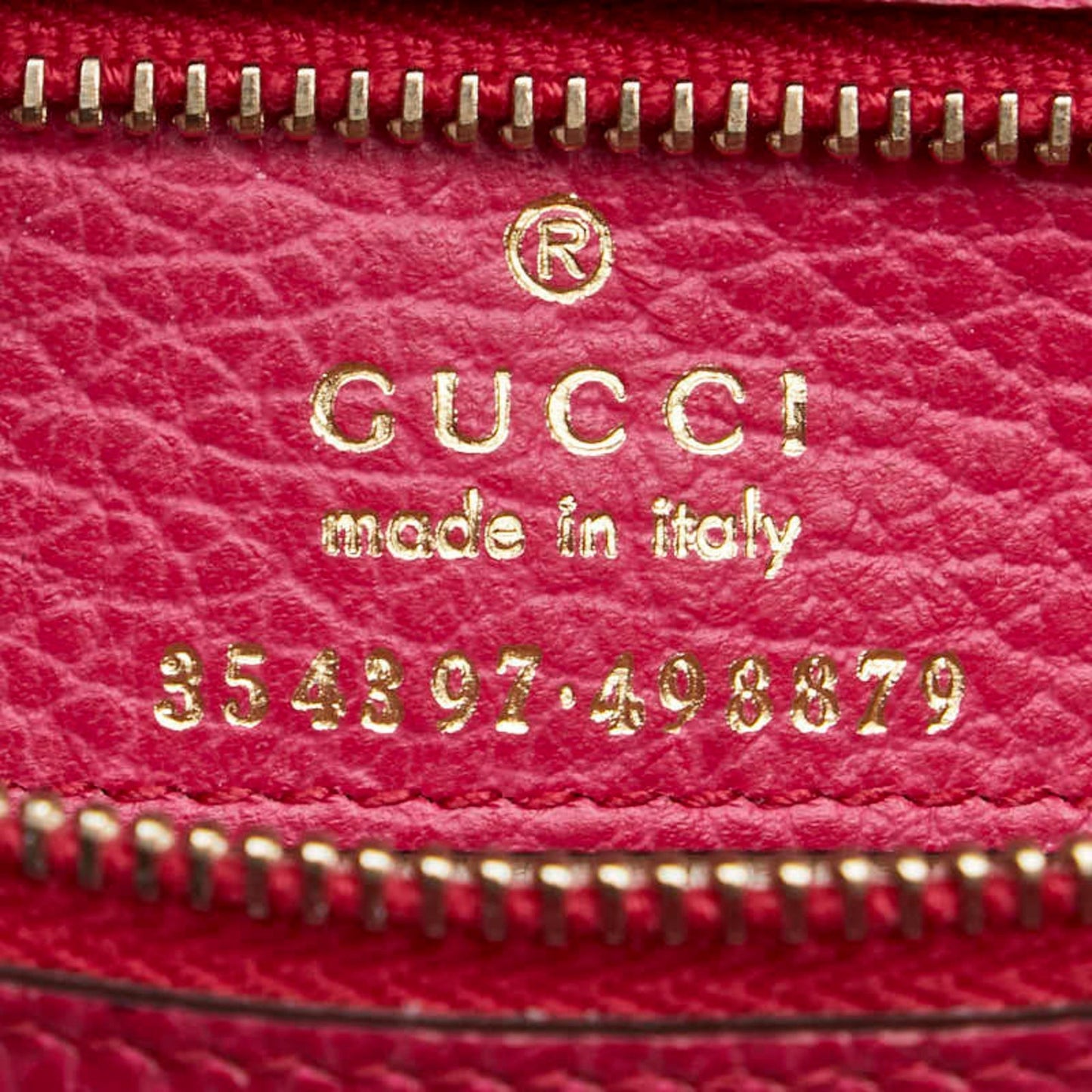 Gucci Pink Leather Shoulder Bag Tote Bag ( )