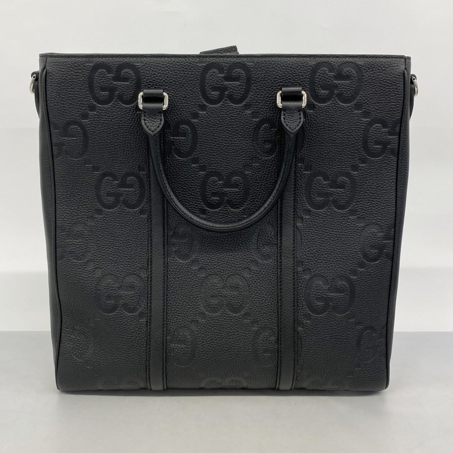 Gucci Black Leather Tote Bag ( )