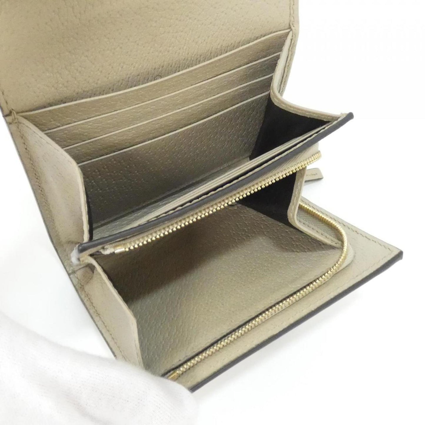 Gucci Ophidia Beige White Gg Supreme Wallet (Bi-Fold) ( )
