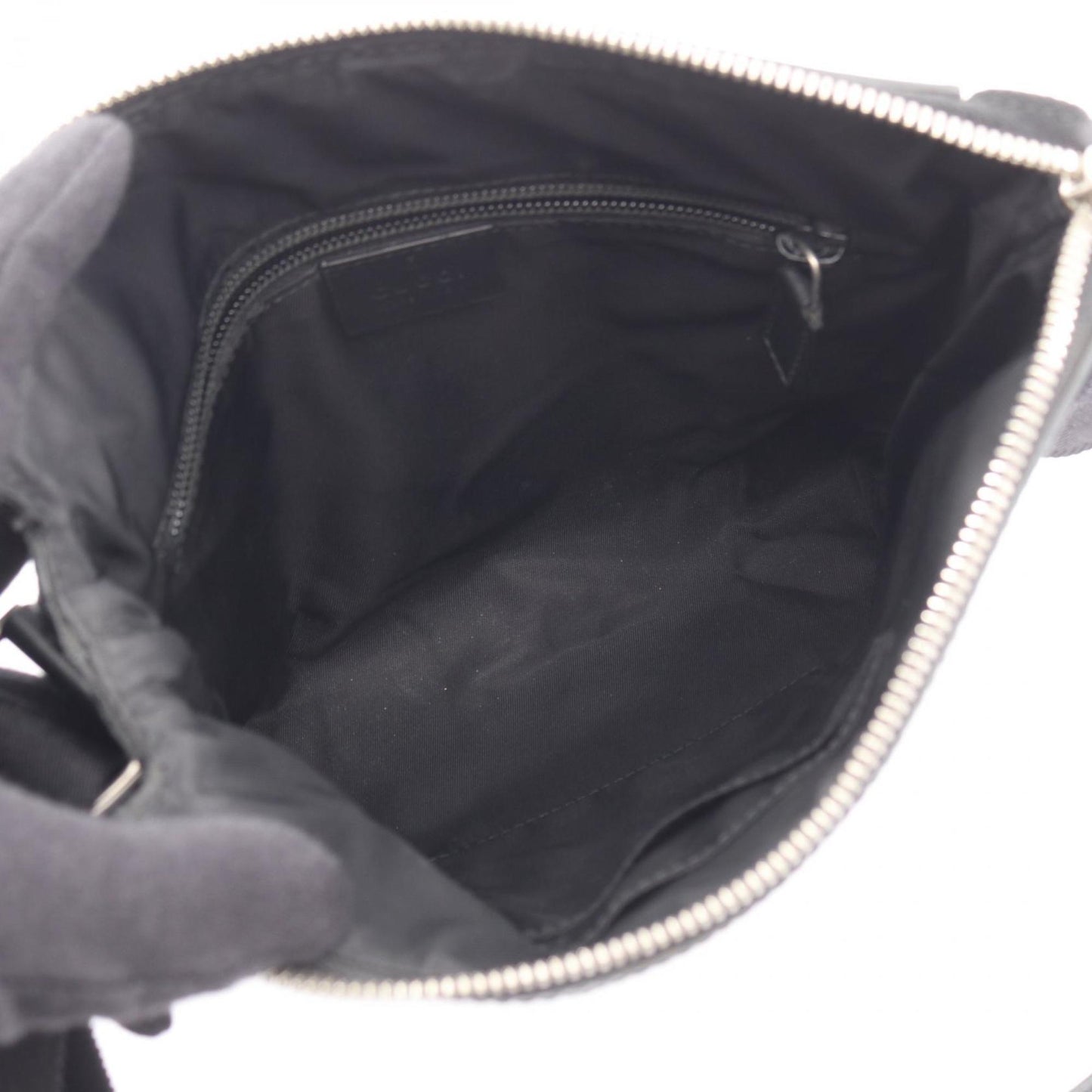 Gucci Beige Black Pvc Leather Shoulder Bag ( )