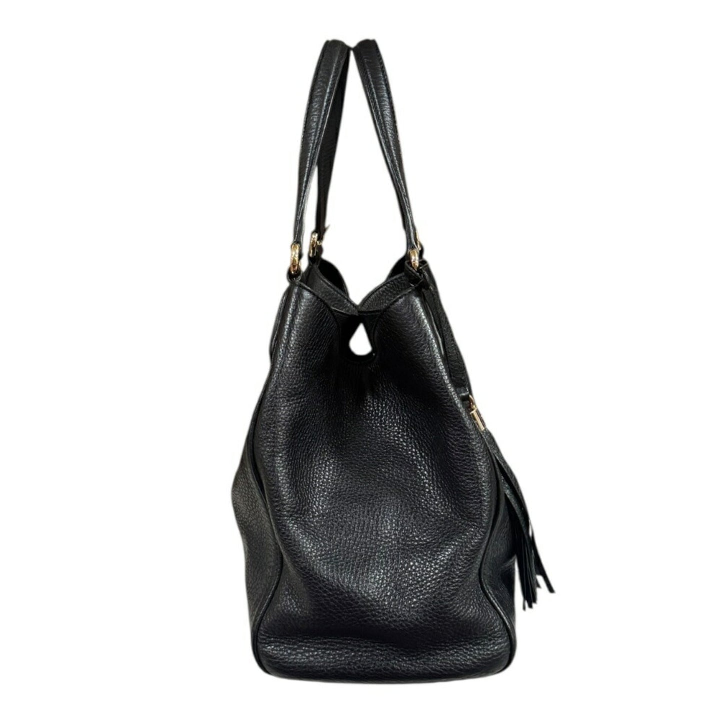 Gucci Black Leather Shoulder Bag ( )