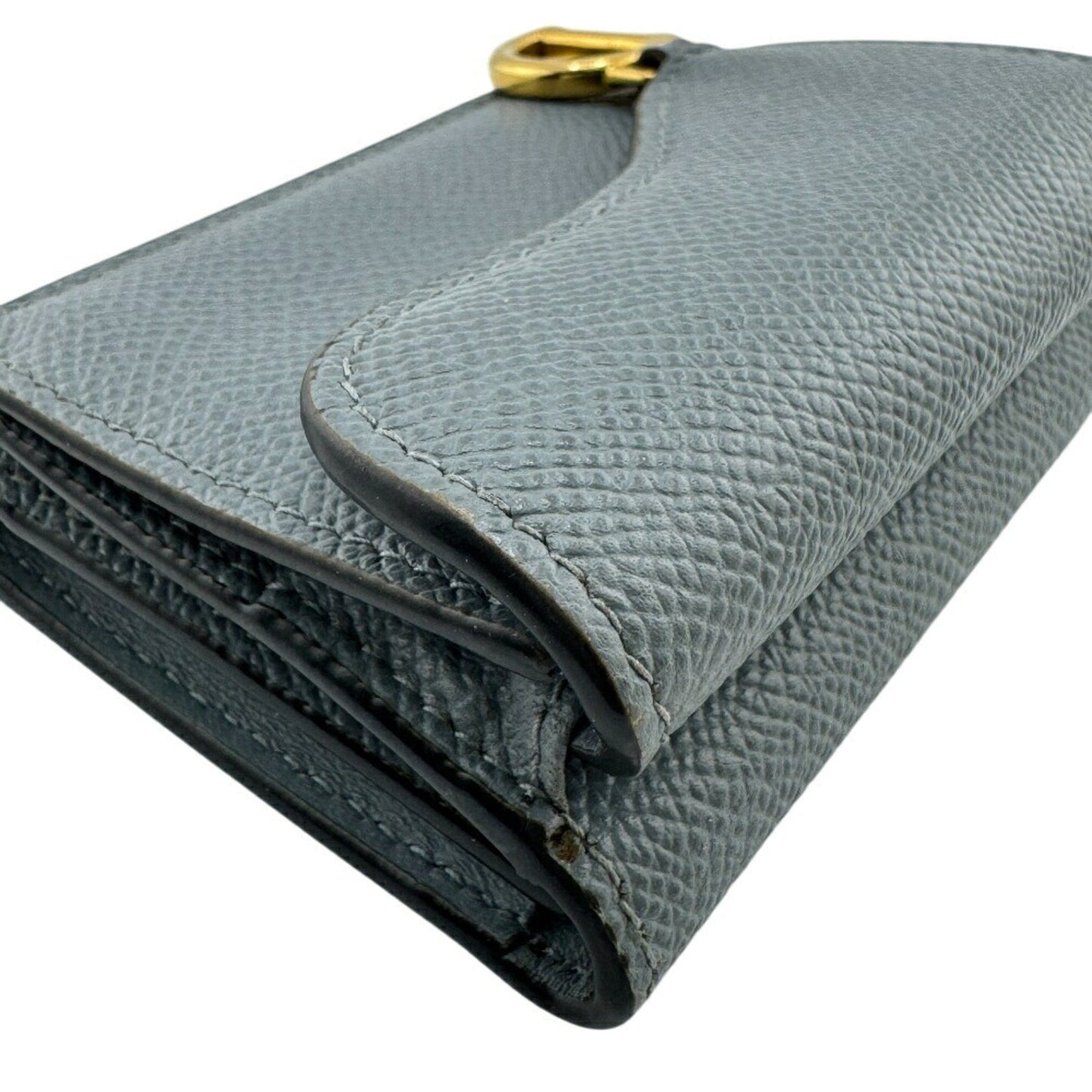 Christian Dior Blue Leather Wallet (Tri-Fold) ()