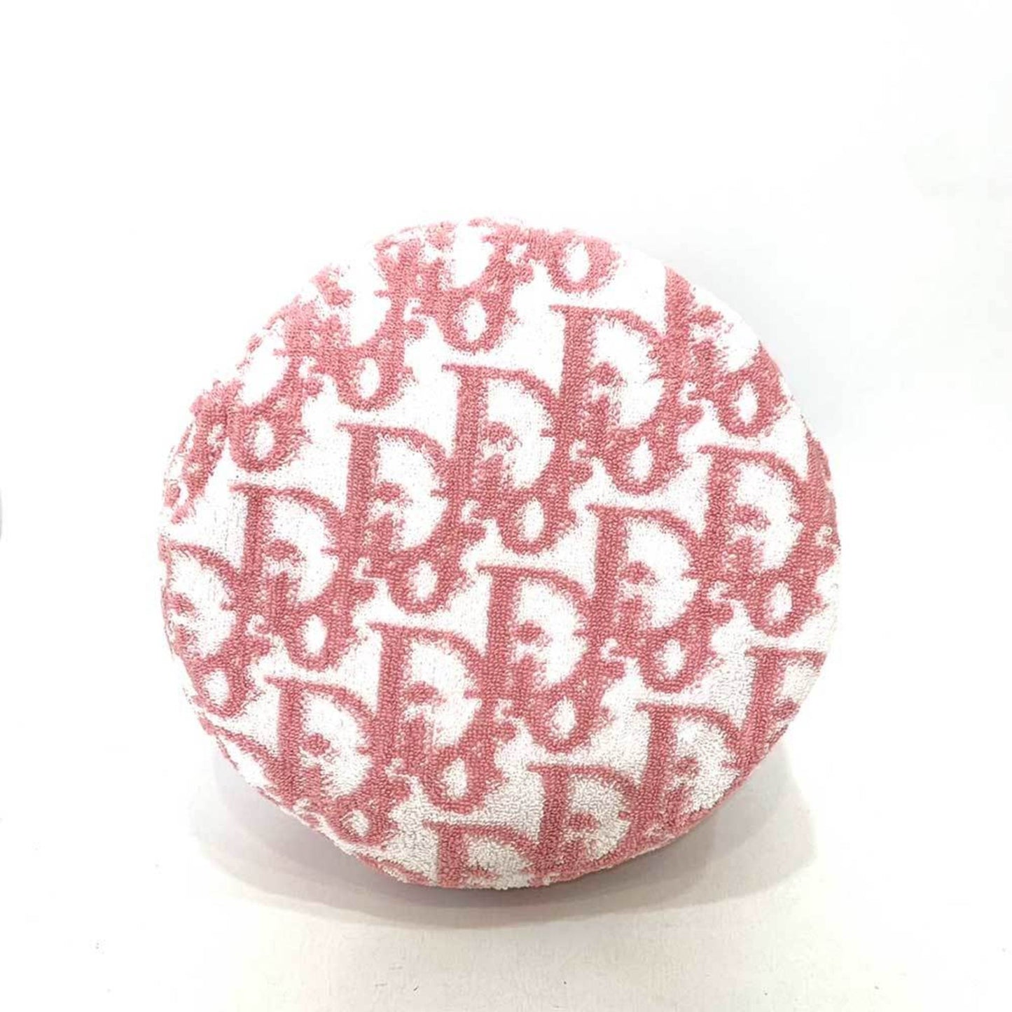 CHRISTIAN DIOR Bag Type Pouch in Pink x White Trotter Ladies Pile Towel Canvas ChristianDior