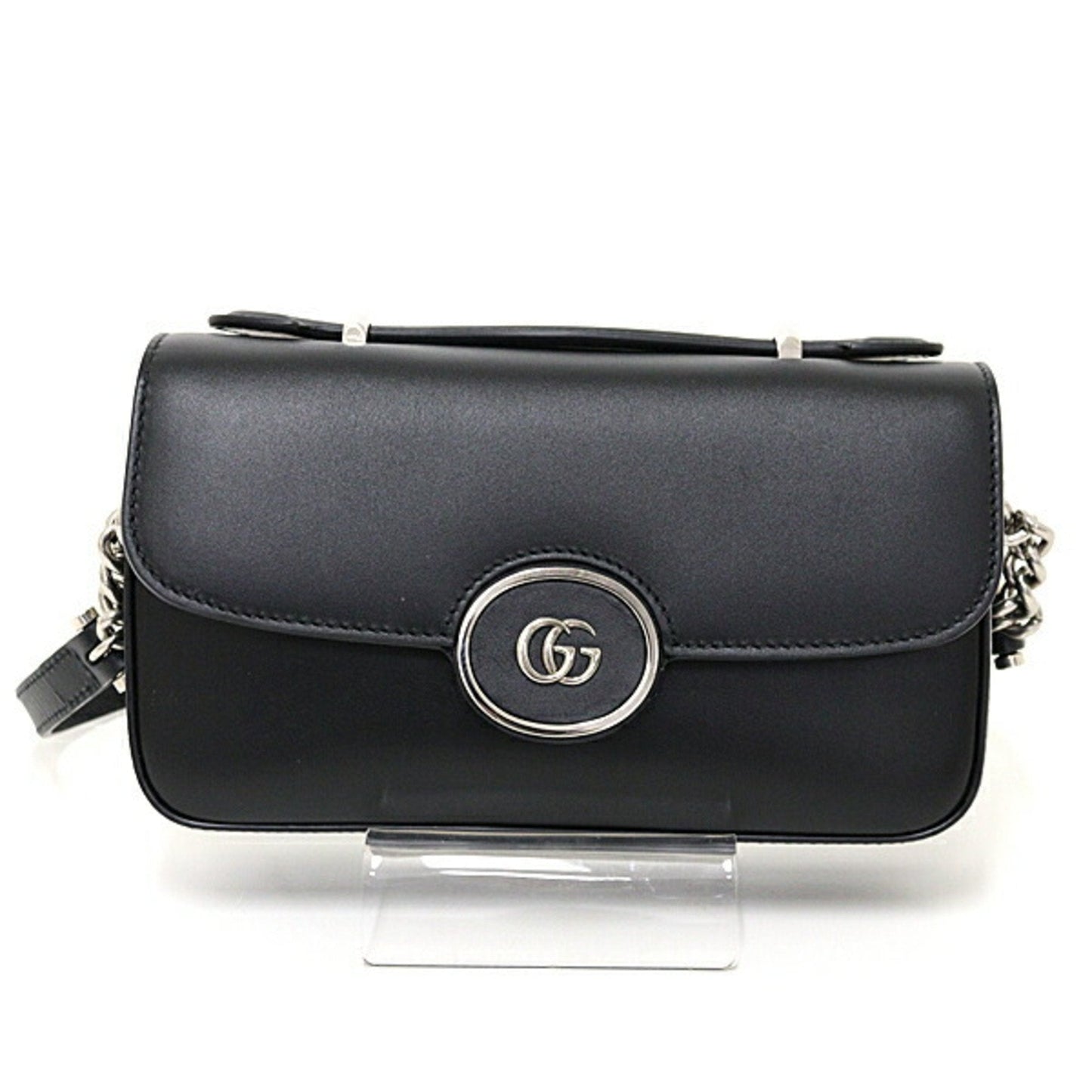 Gucci Black Leather Shoulder Bag ( )