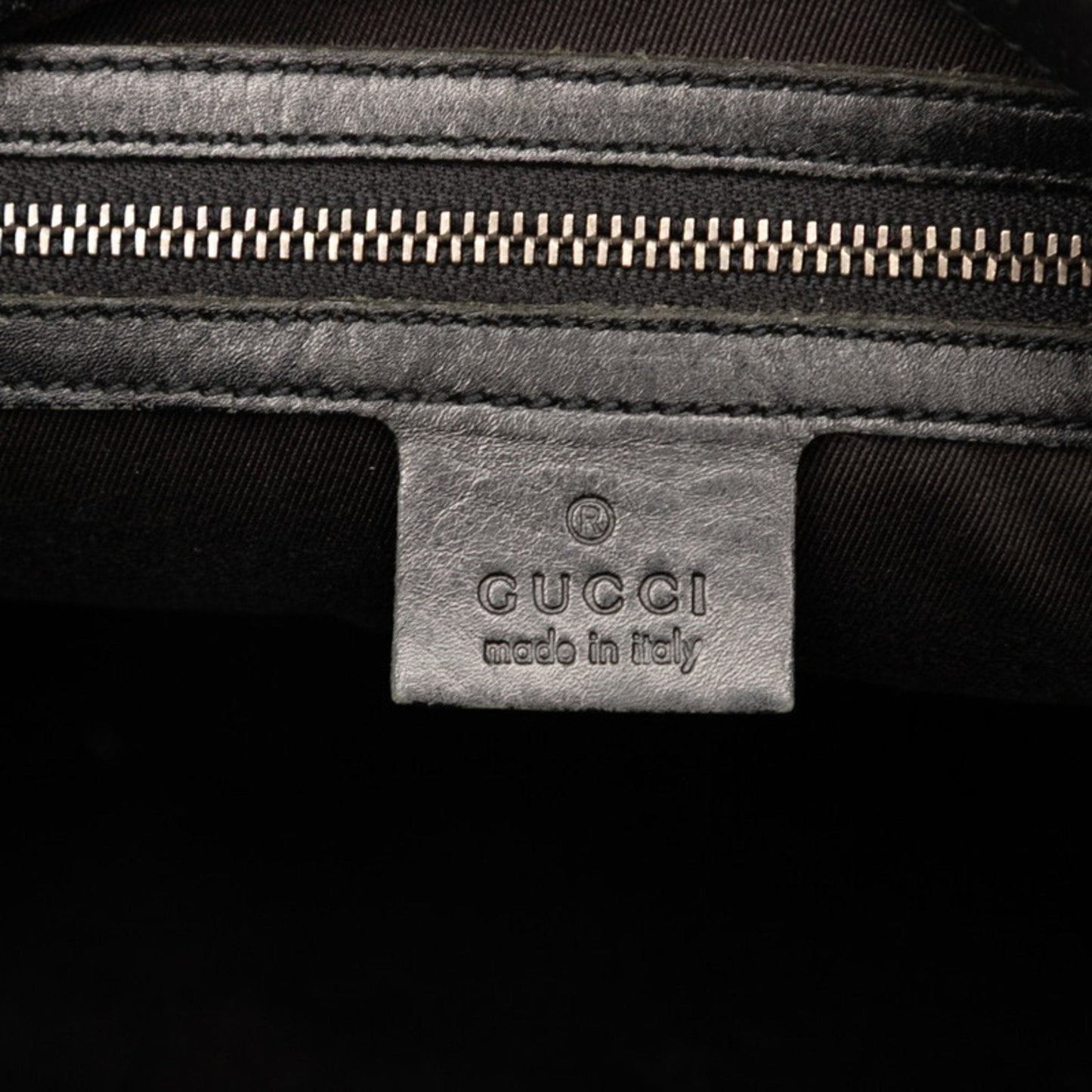 Gucci Black Canvas Leather Shoulder Bag ( )