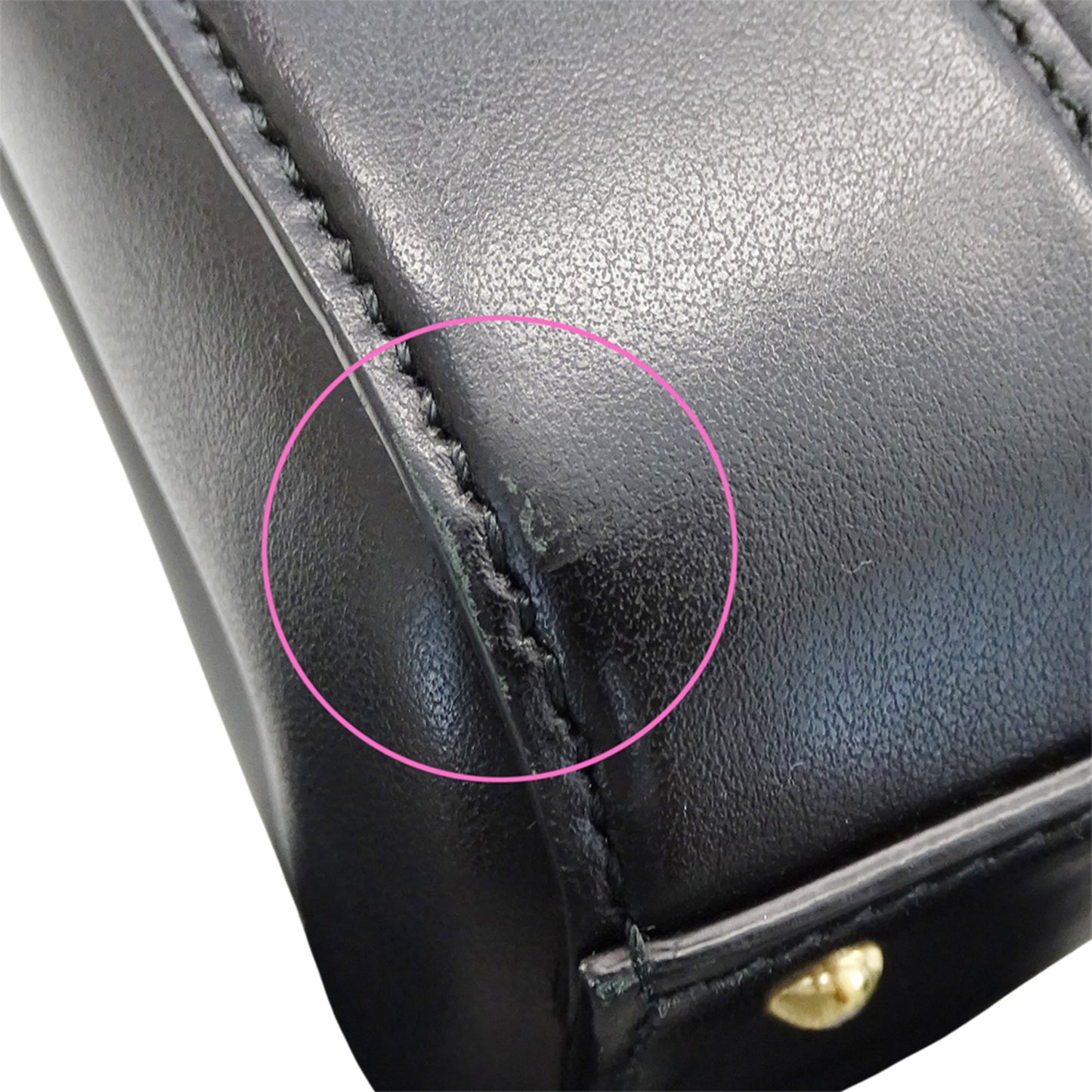 Gucci Black Leather Handbag Shoulder Bag ( )