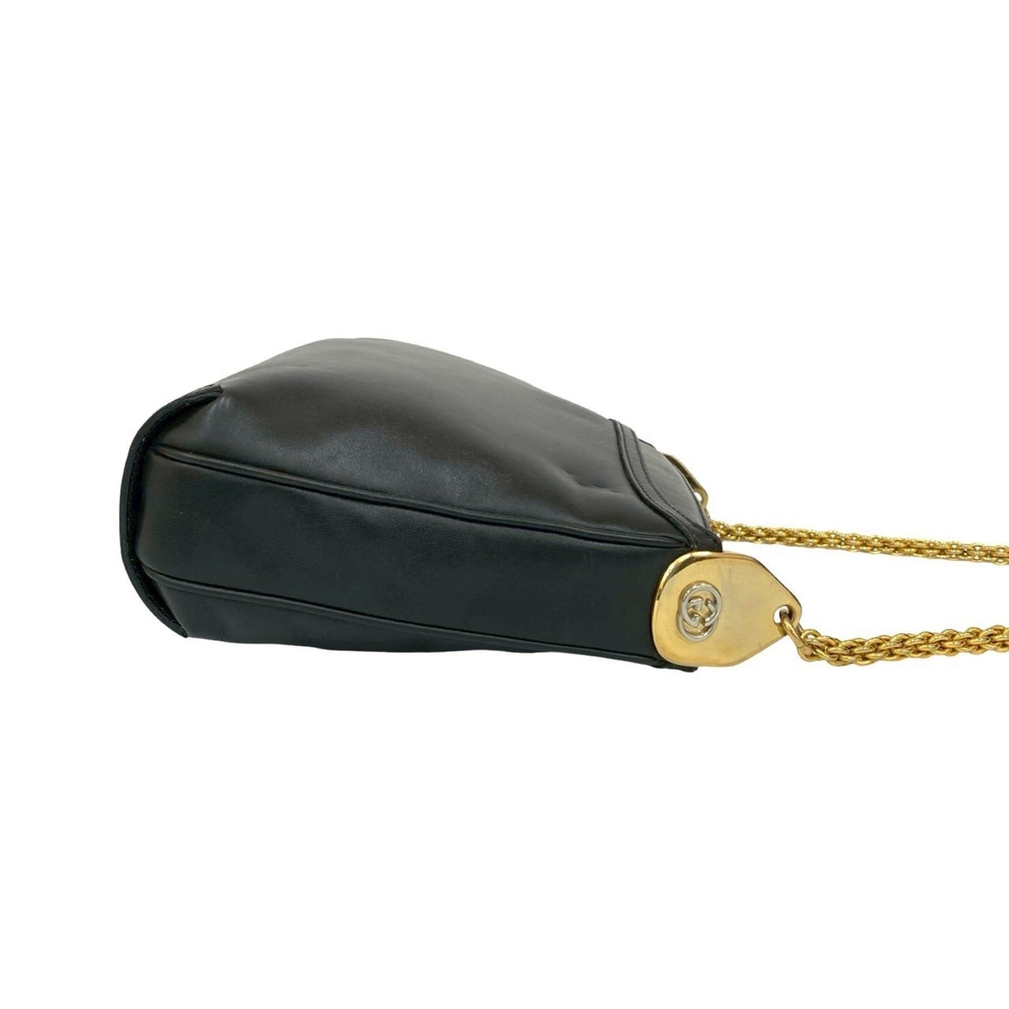 Gucci Black Leather Shoulder Bag ( )