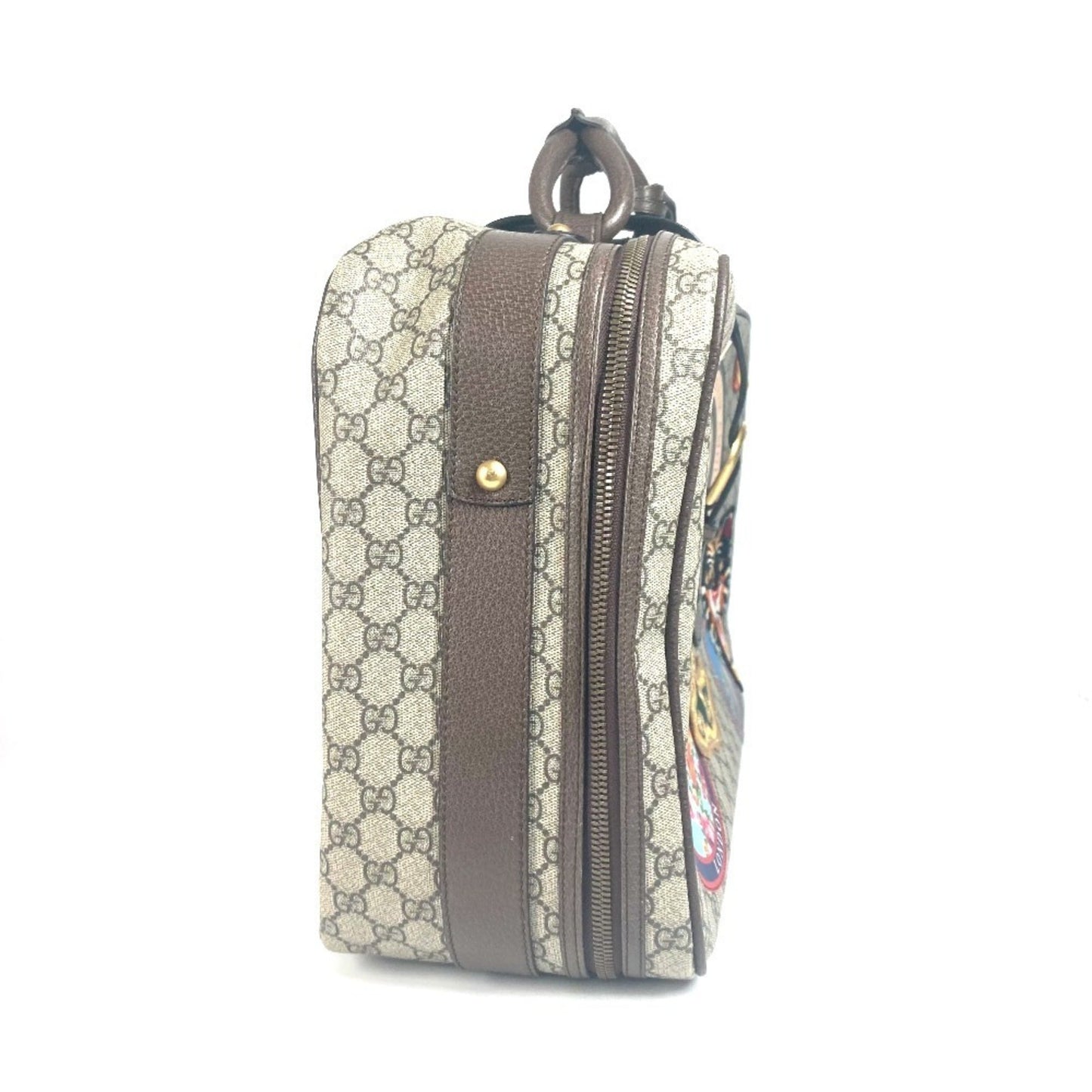 Gucci Beige Multi-Color Gg Supreme Boston Bag ( )