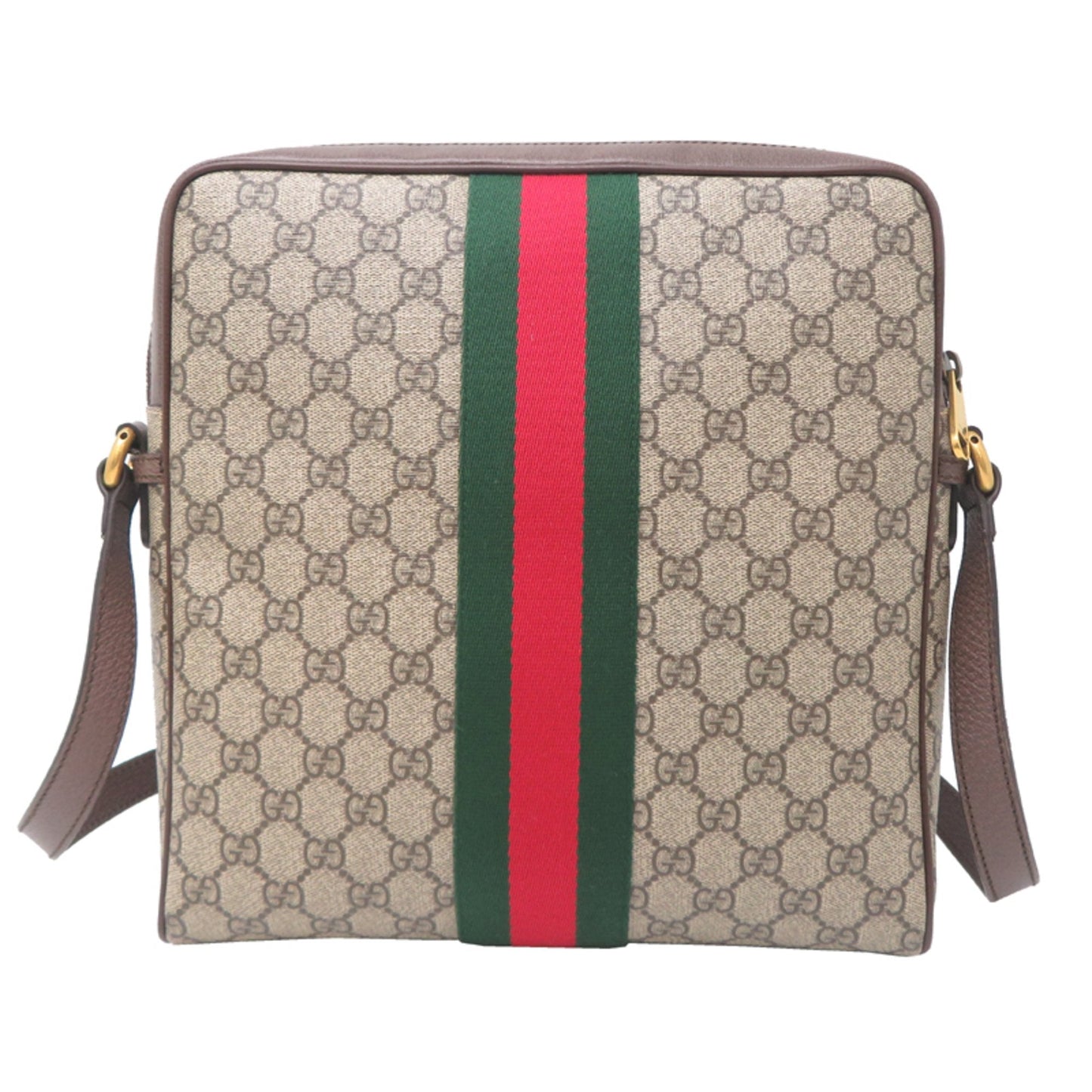Gucci Sherry Line Beige Gg Beige Pvc Shoulder Bag ( )