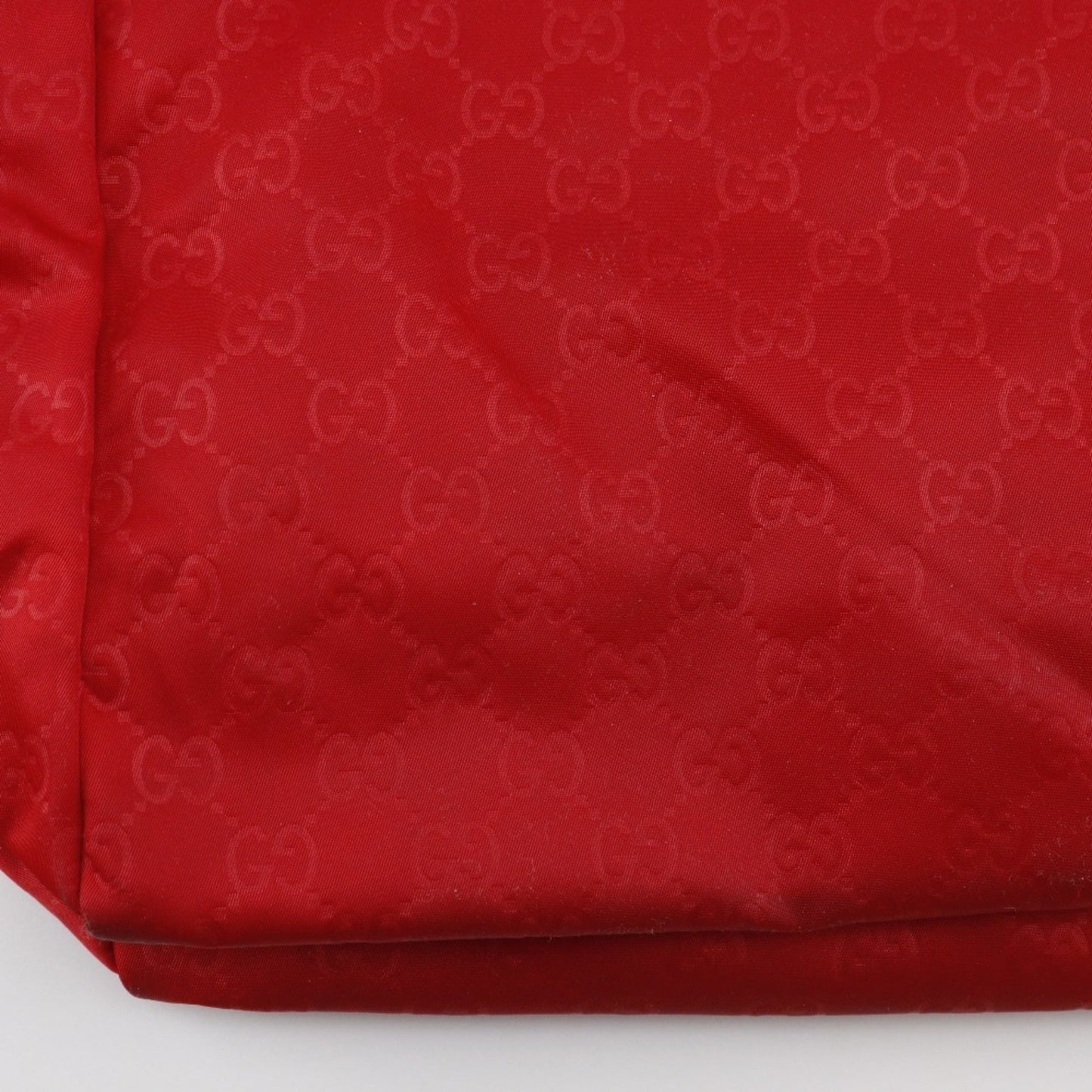 Gucci Red Color Nylon Boston Bag Handbag ( )