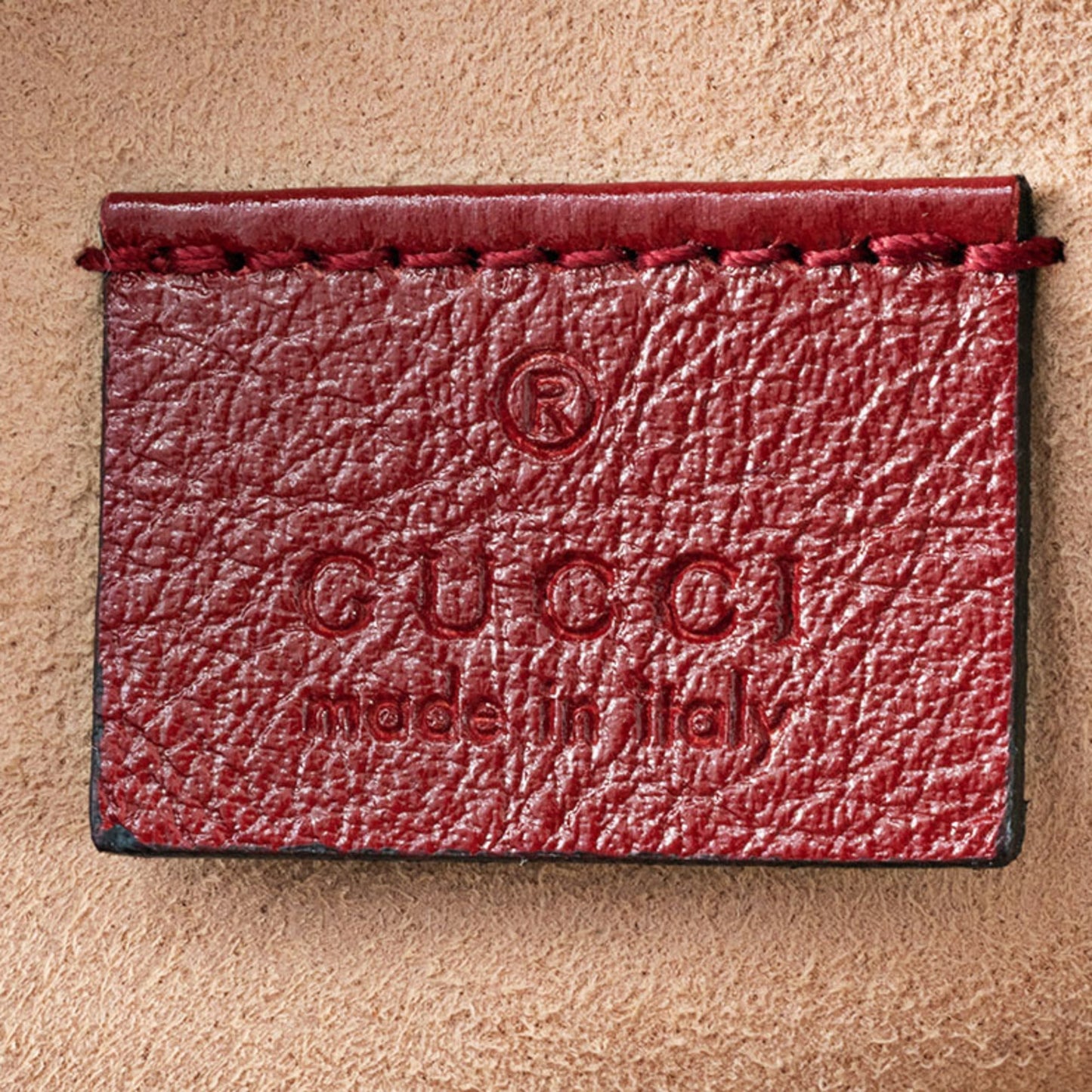 Gucci Red Color Leather Shoulder Bag ( )