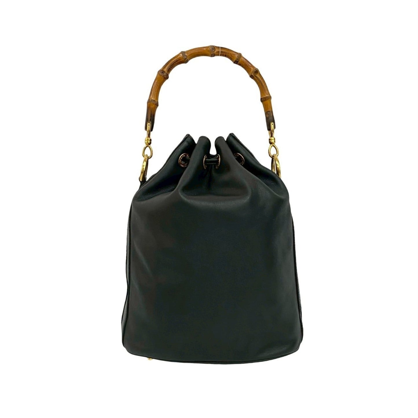 Gucci Black Leather Handbag Shoulder Bag ( )