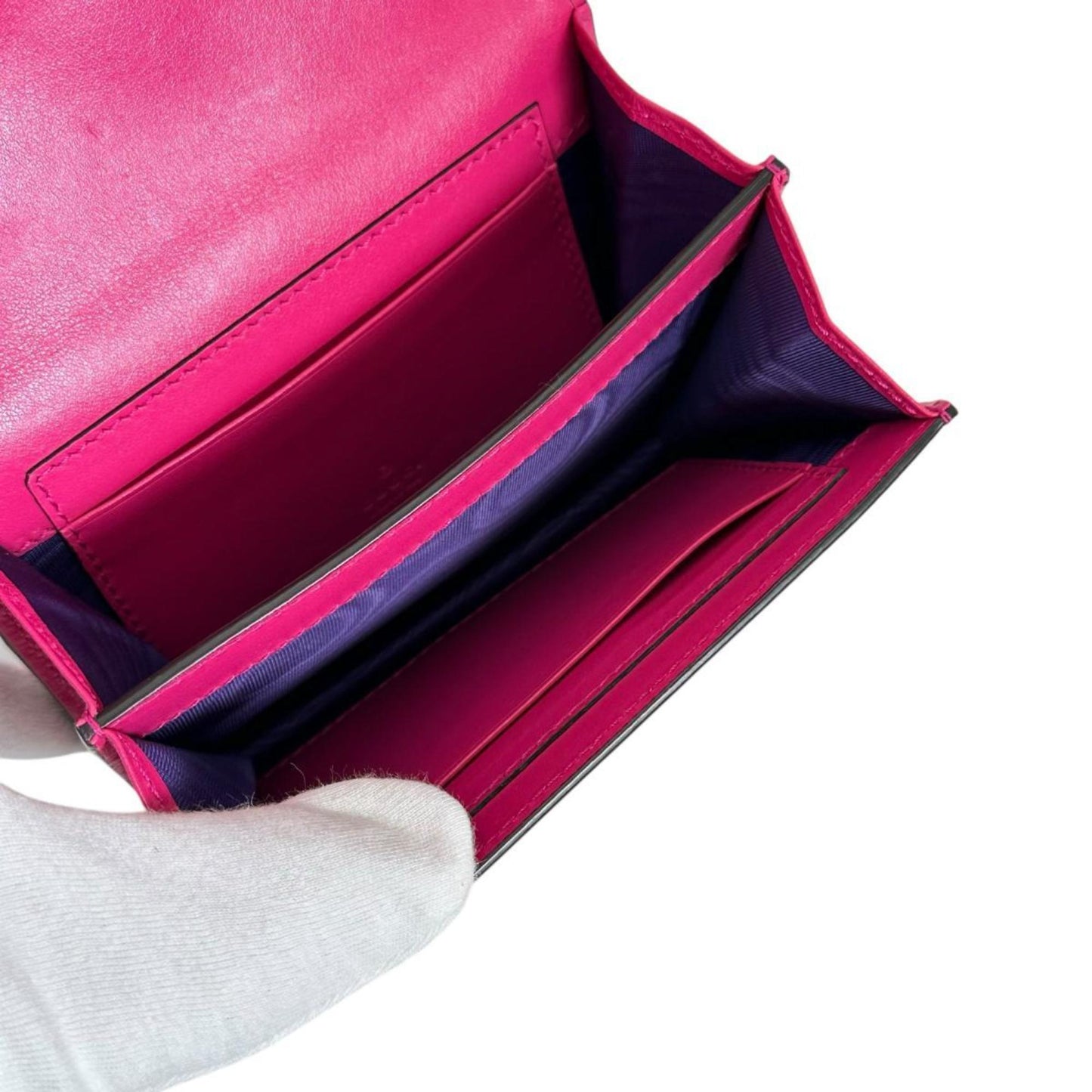 Gucci Pink Nylon Leather Handbag ( )
