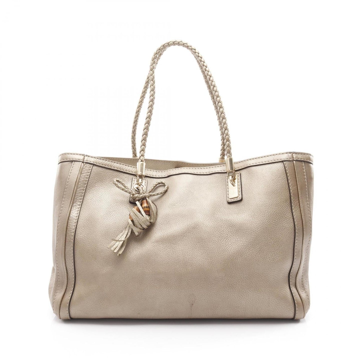 Gucci Gold Leather Tote Bag ( )